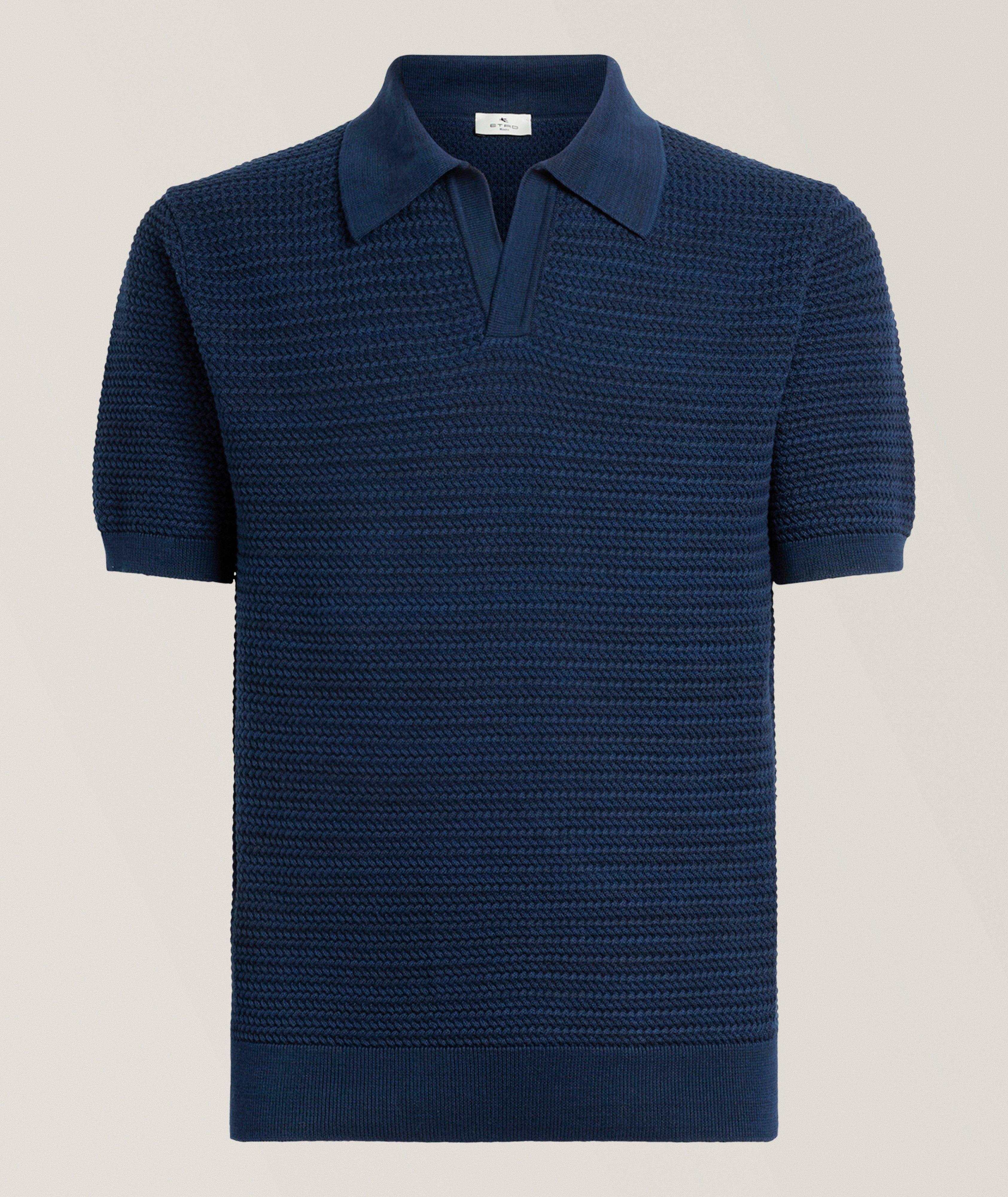 Etro Knit Cotton Johnny Polo 