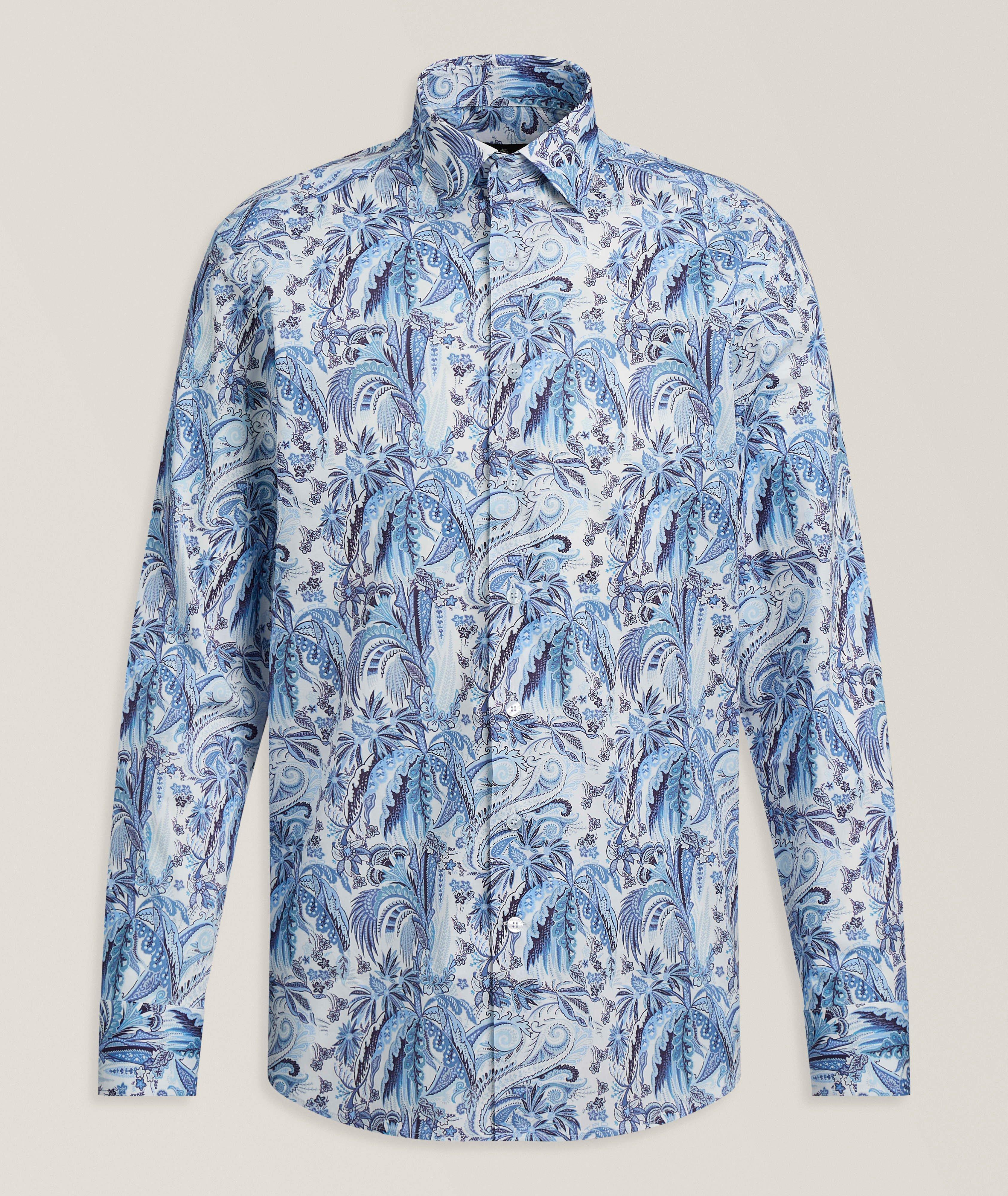 Botanical Stretch-Cotton Shirt image 0