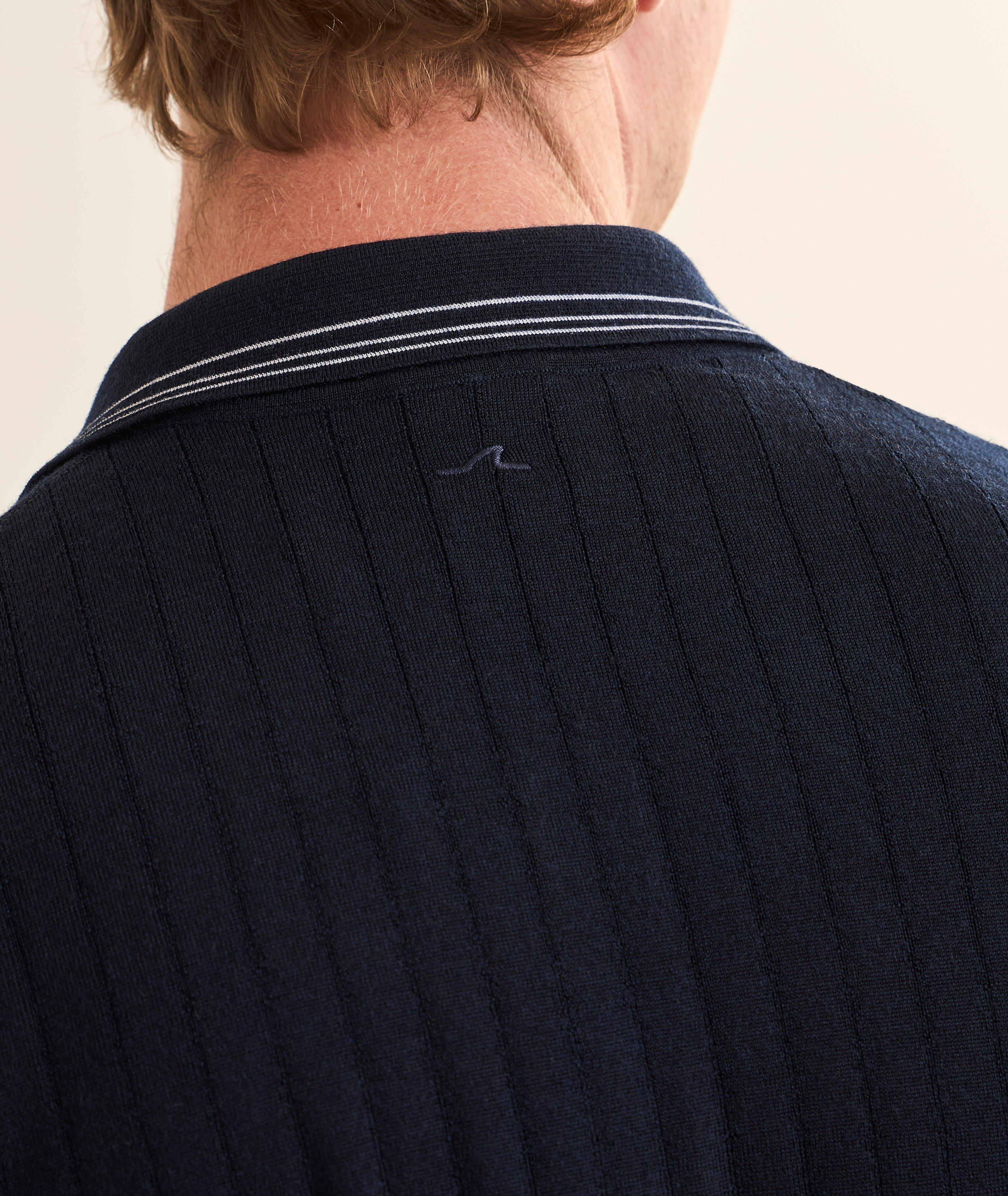 Ribbed Virgin Wool Polo image 3