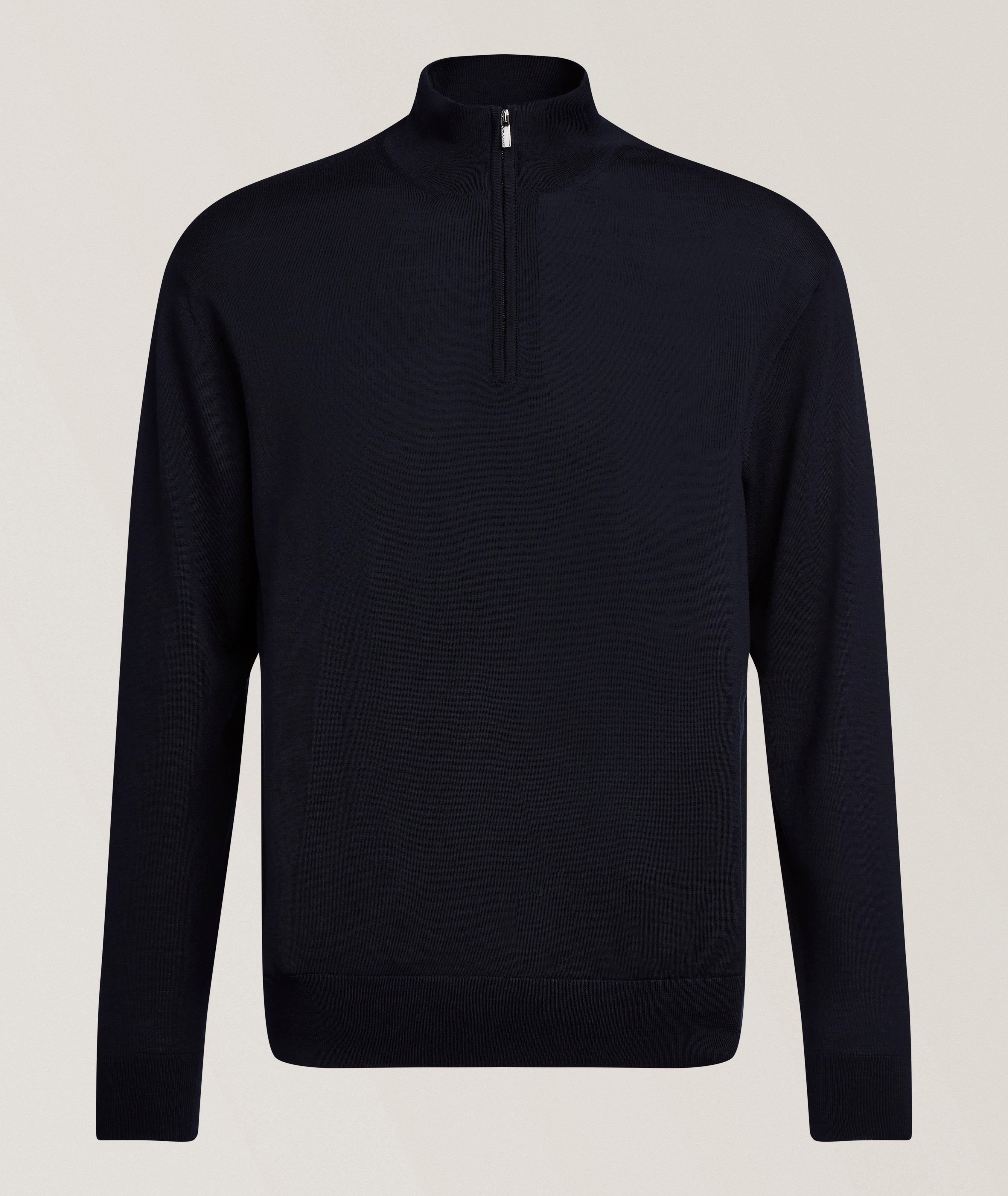 Merino Wool Quarter-Zip Sweater image 0