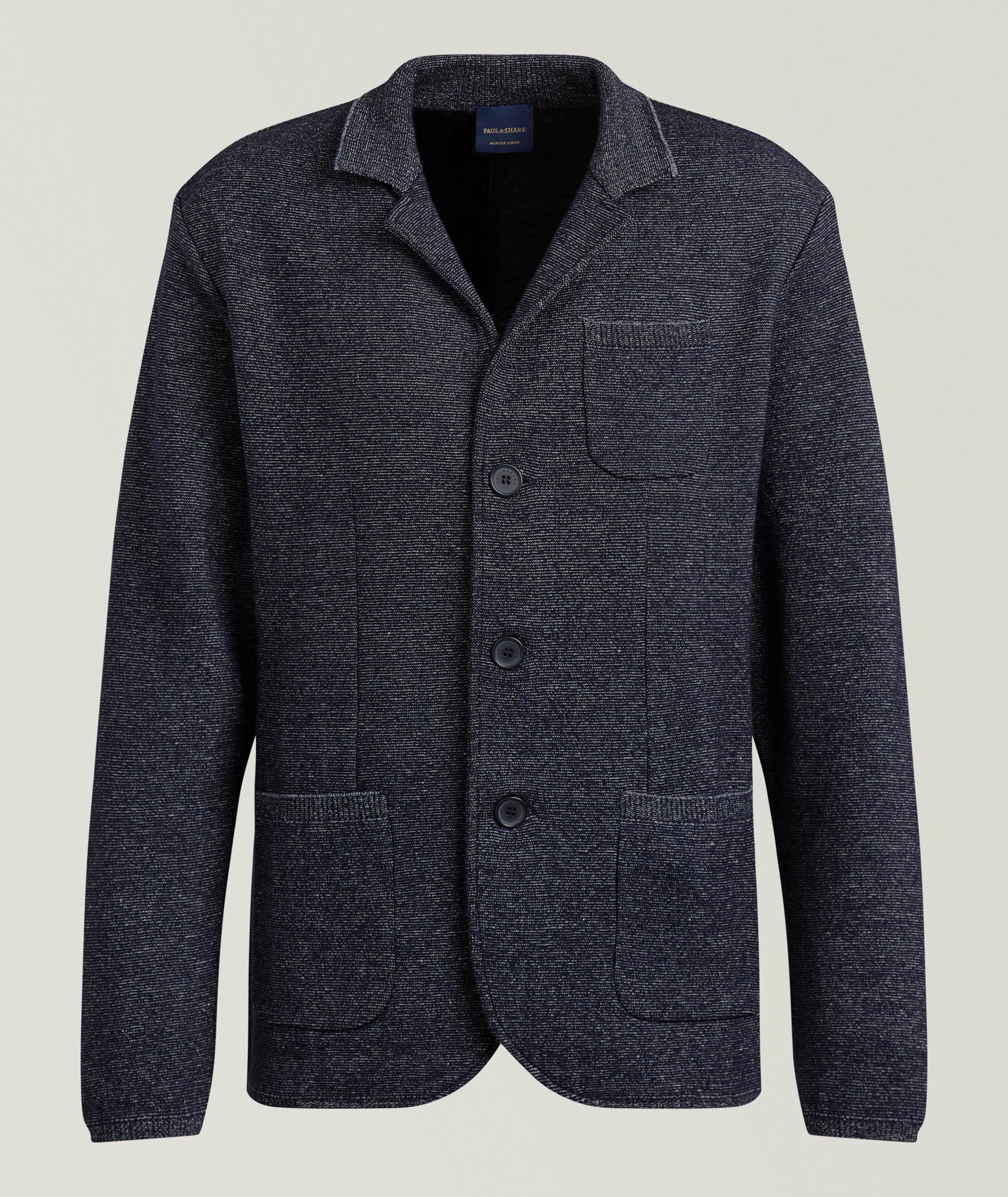 Paul & Shark Wool-Linen Knit Sport Jacket