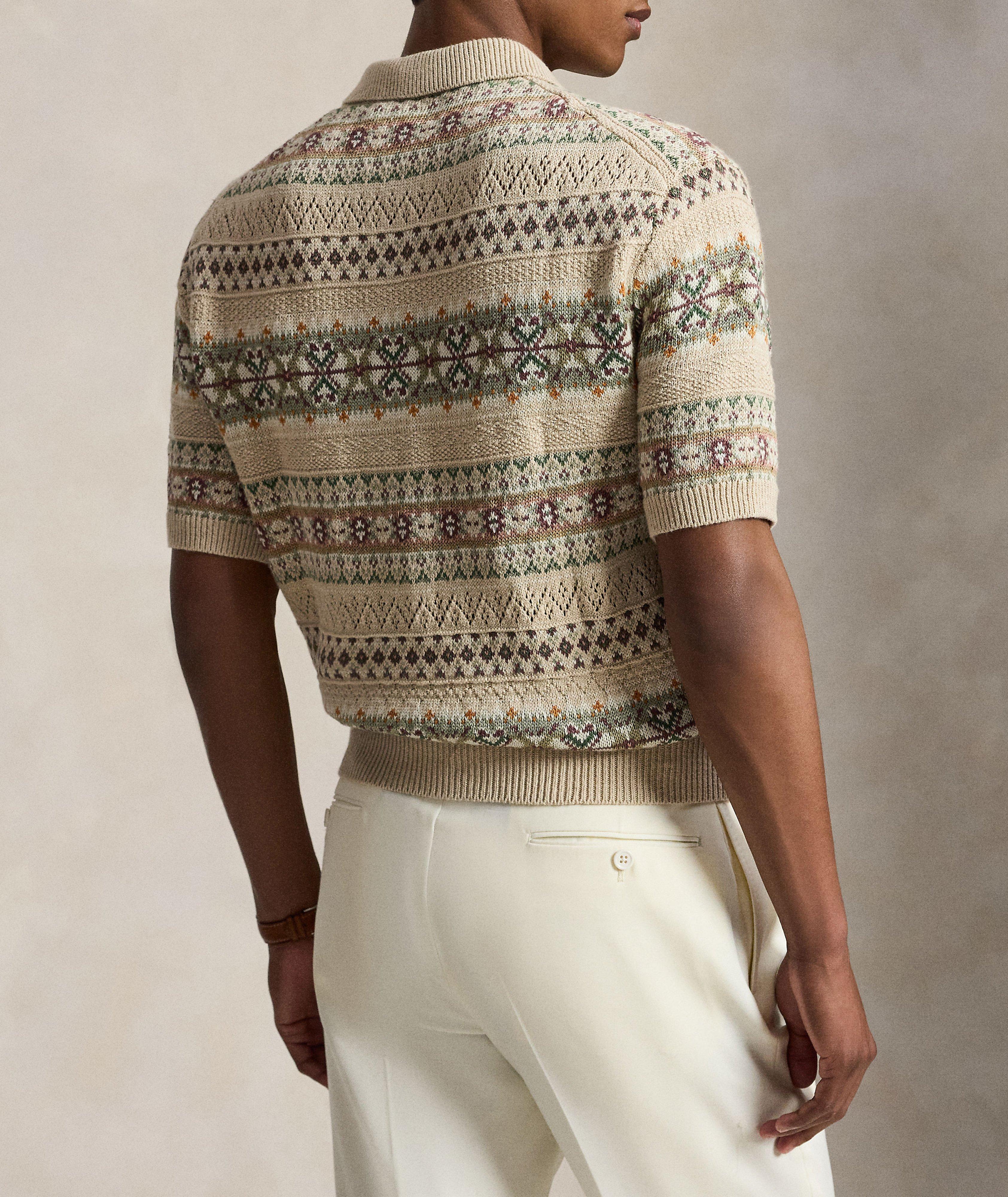 Polo tricot Fair Isle image 2