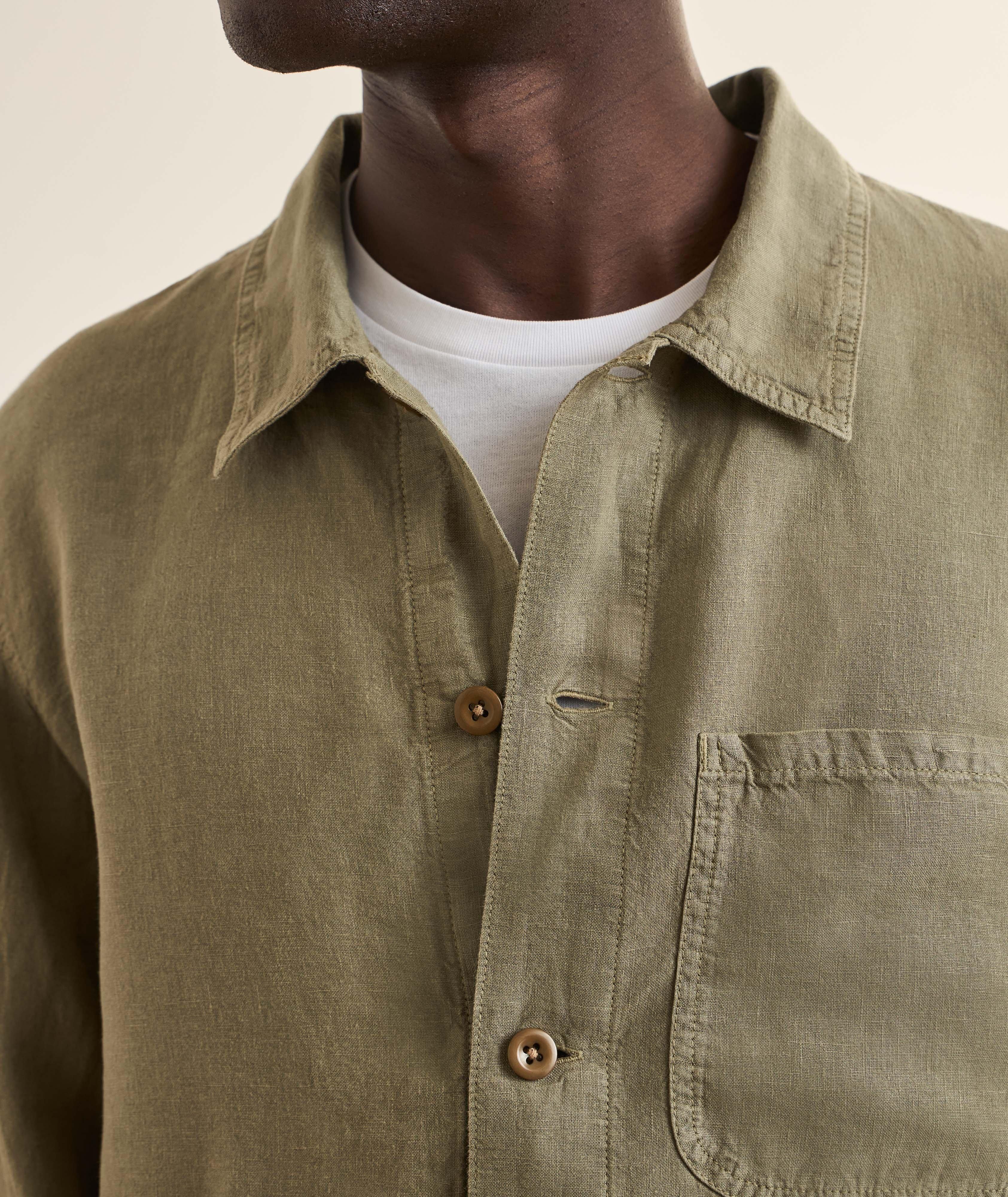 Linen Chore Jacket image 3