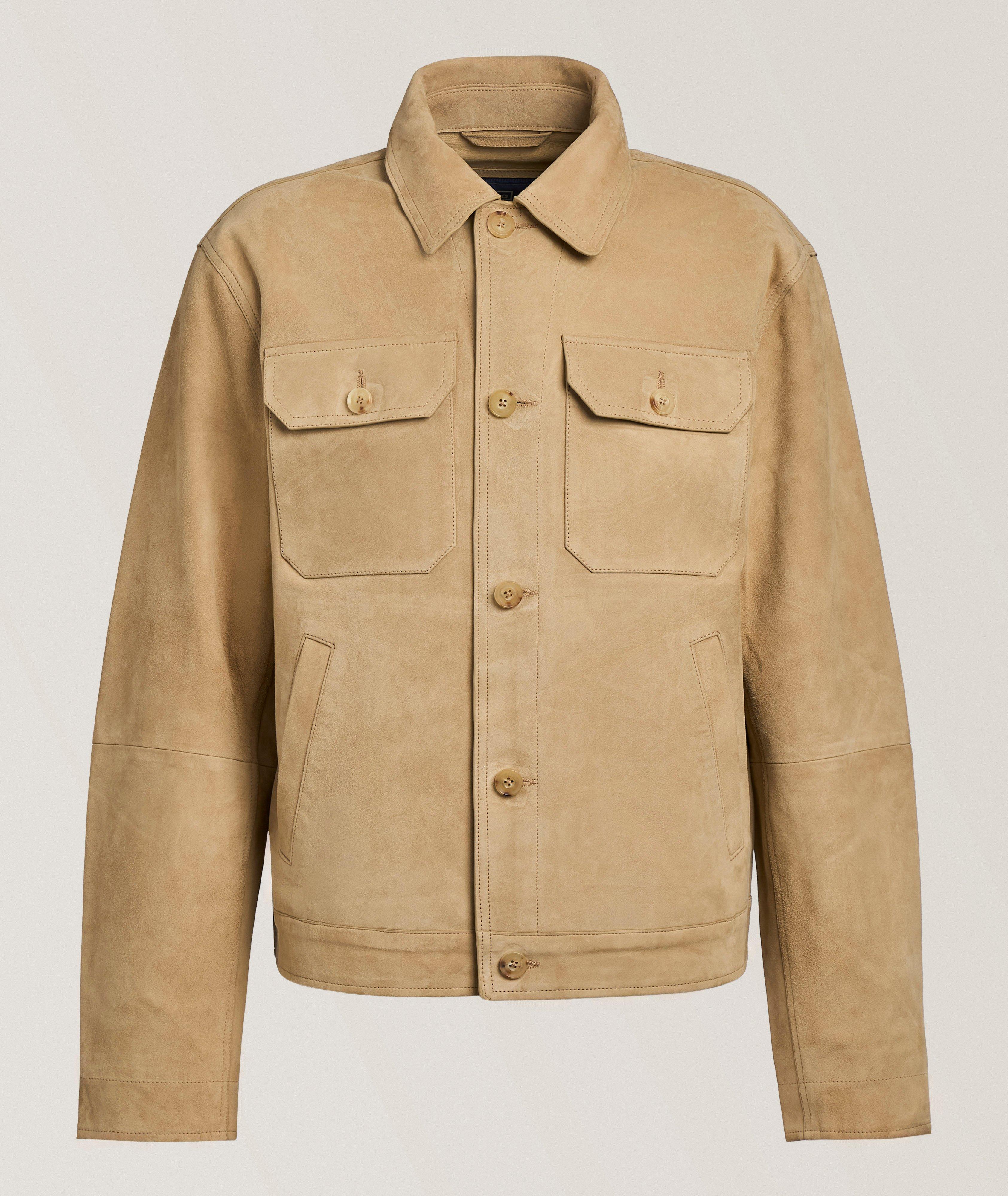 Polo Ralph Lauren /ジャケット ベージュ S Polo Ralph Lauren Four-Pocket Suede Jacket | Leather | Harry Rosen