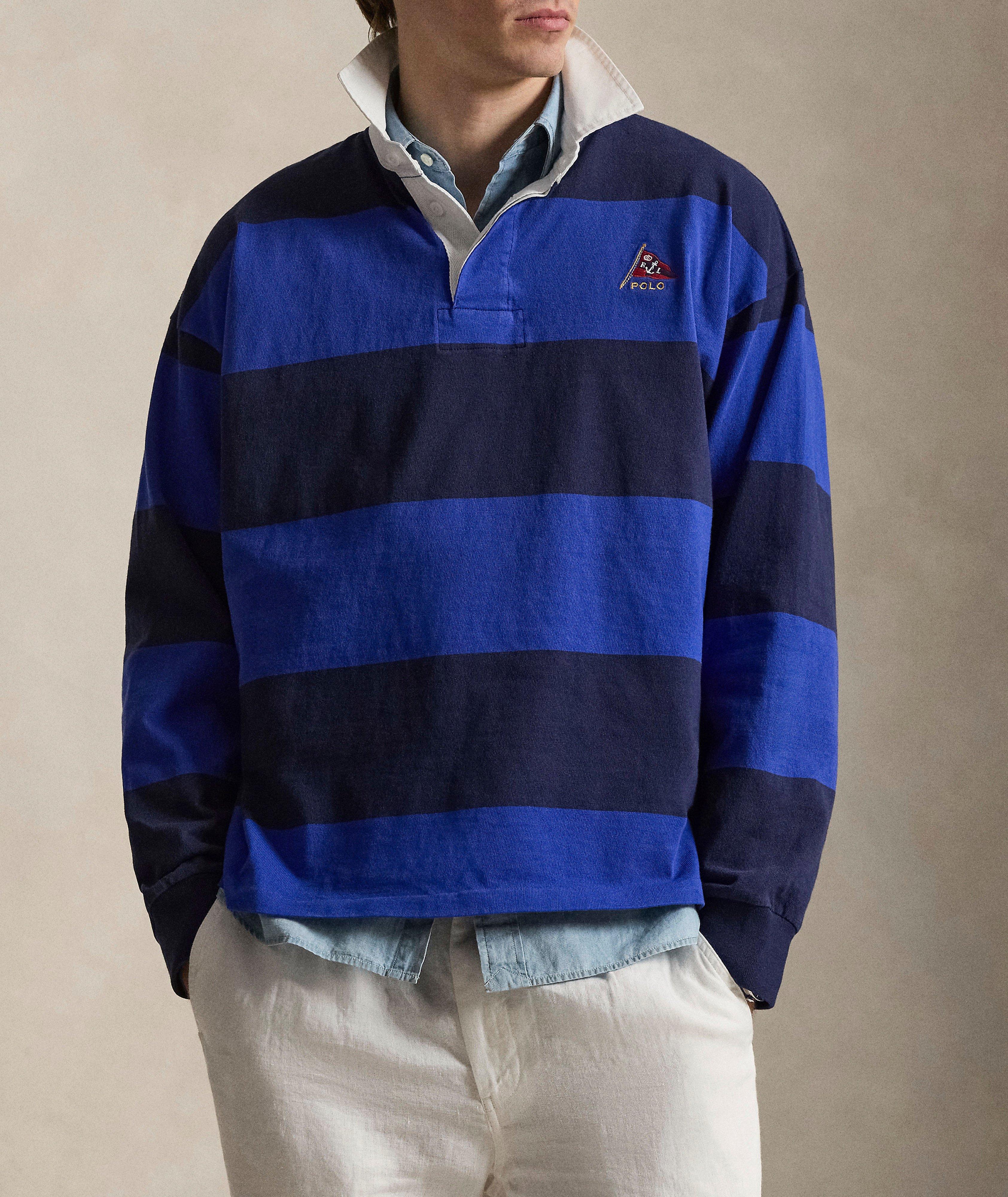 Striped Cotton Rugby Shirt  image 1