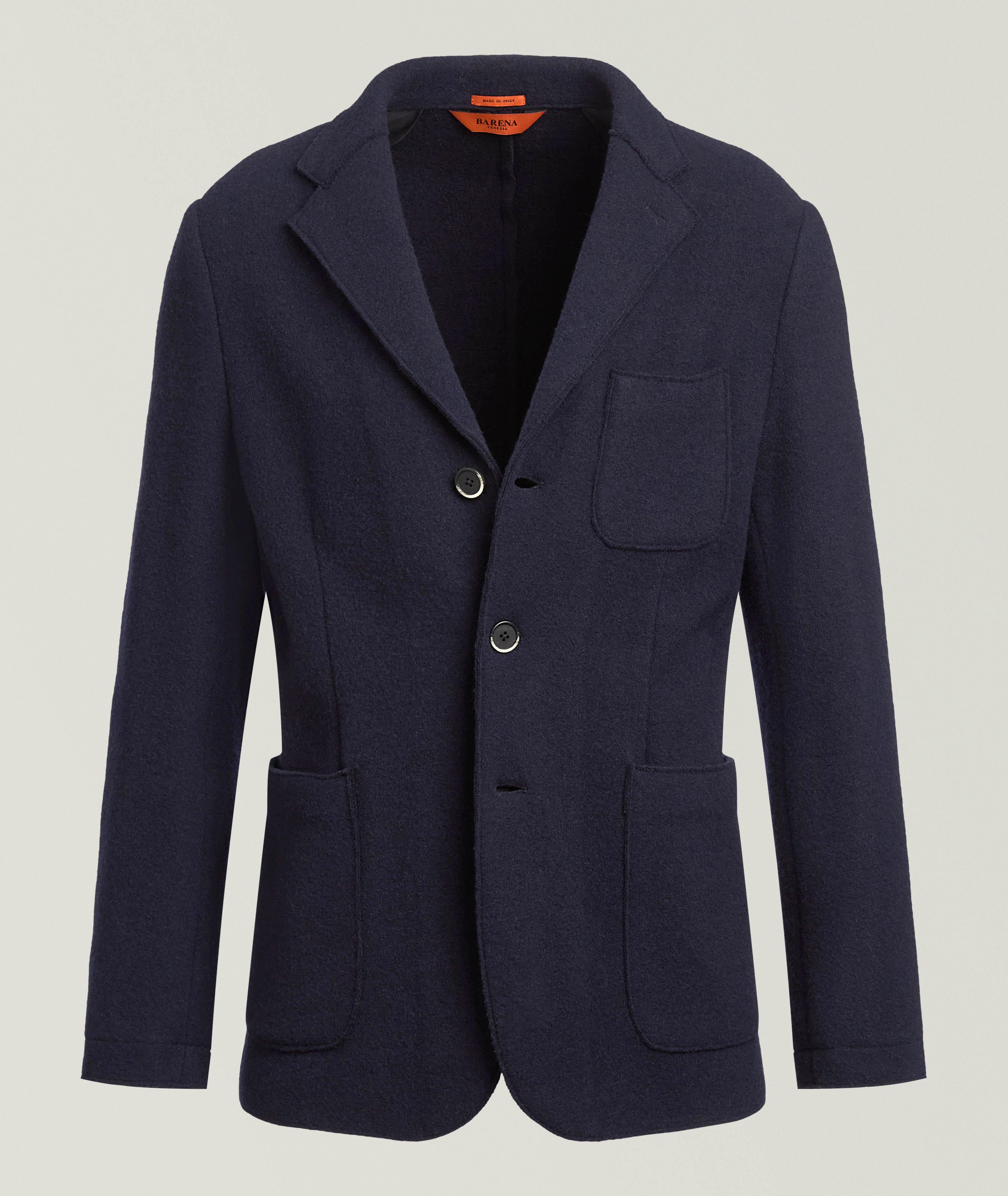 Barena Venezia Wool Jersey Deconstructed Sport Jacket