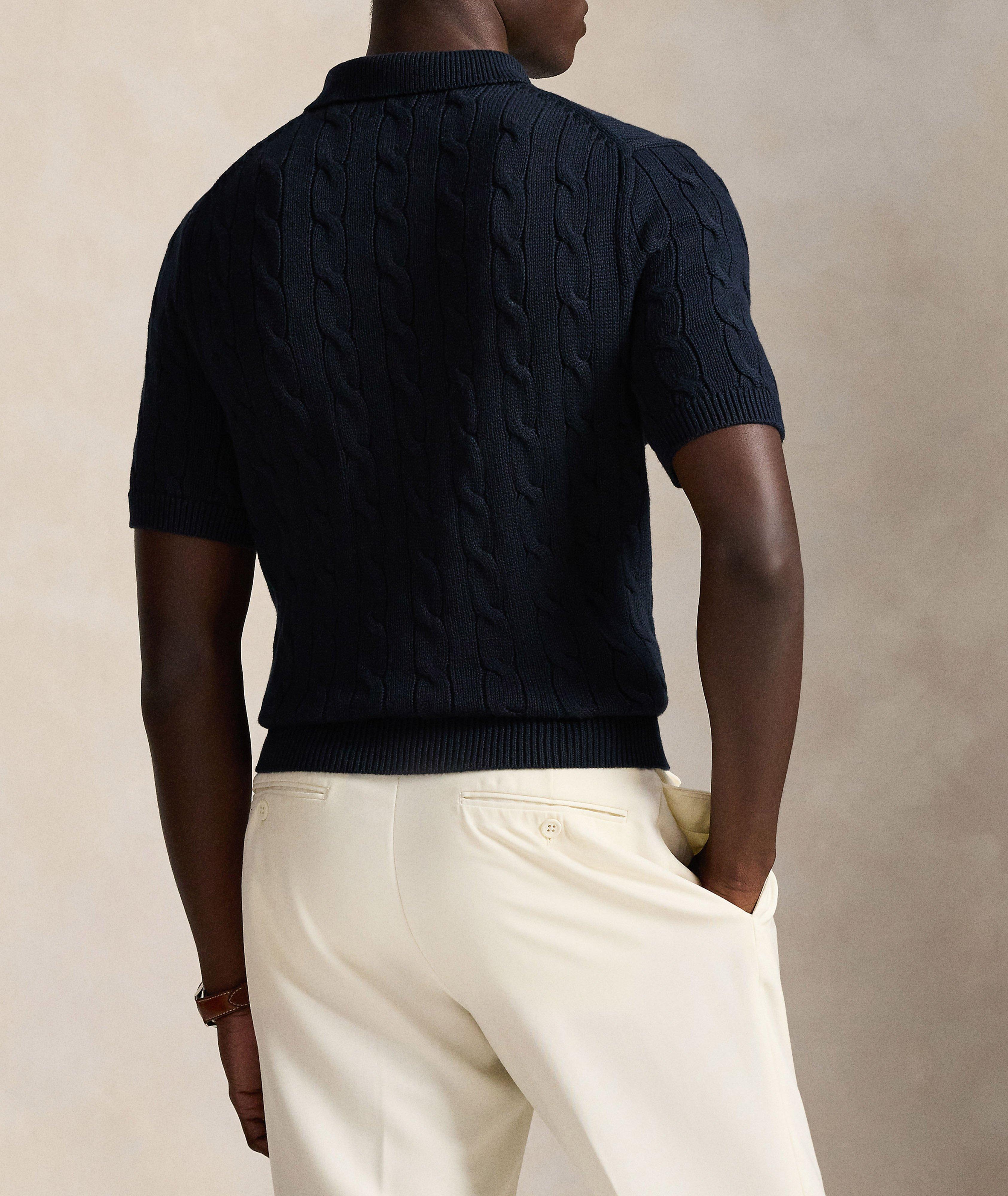 Polo coton tricot torsadé image 2