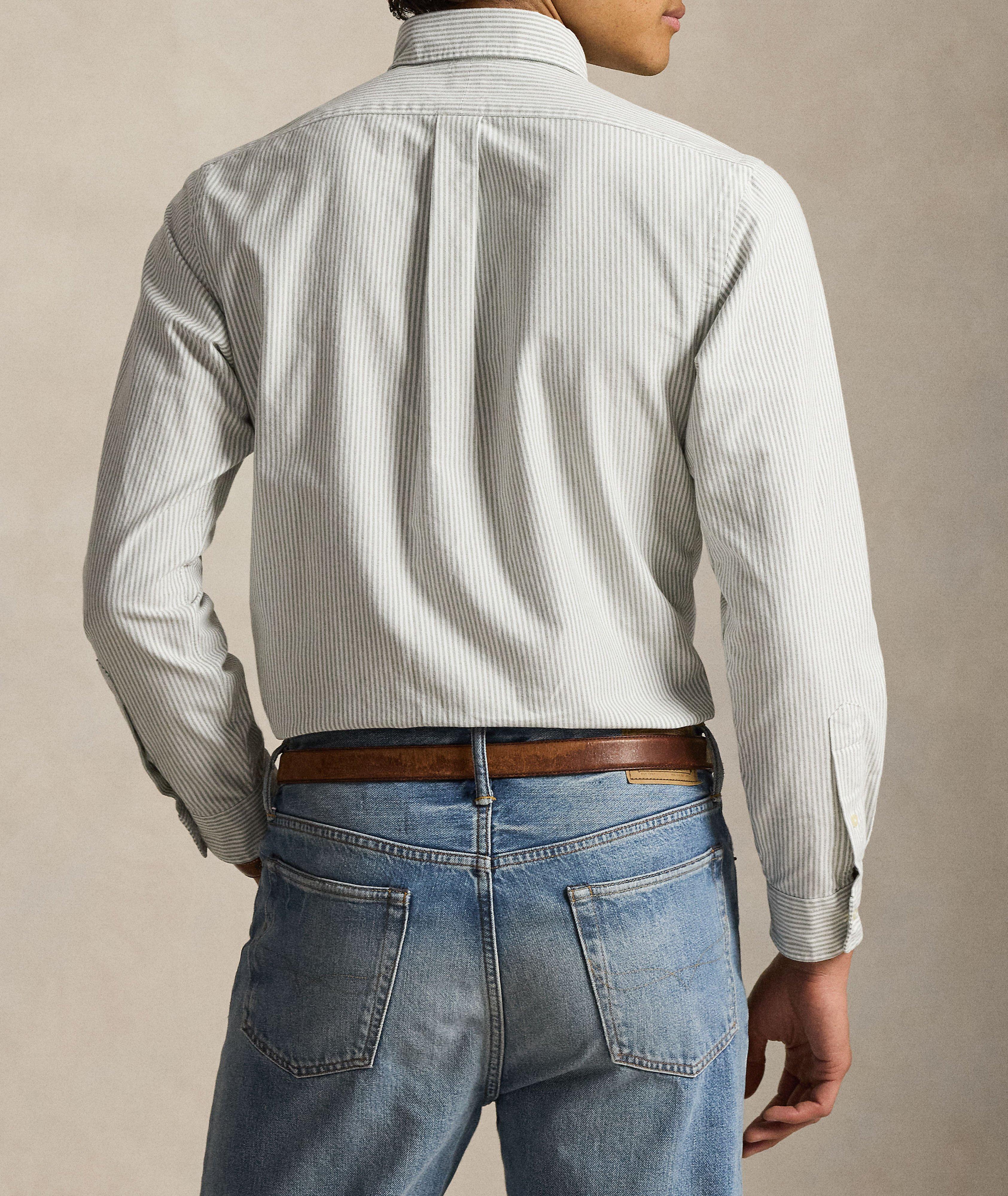 Chemise Oxford rayée coupe-classique image 2