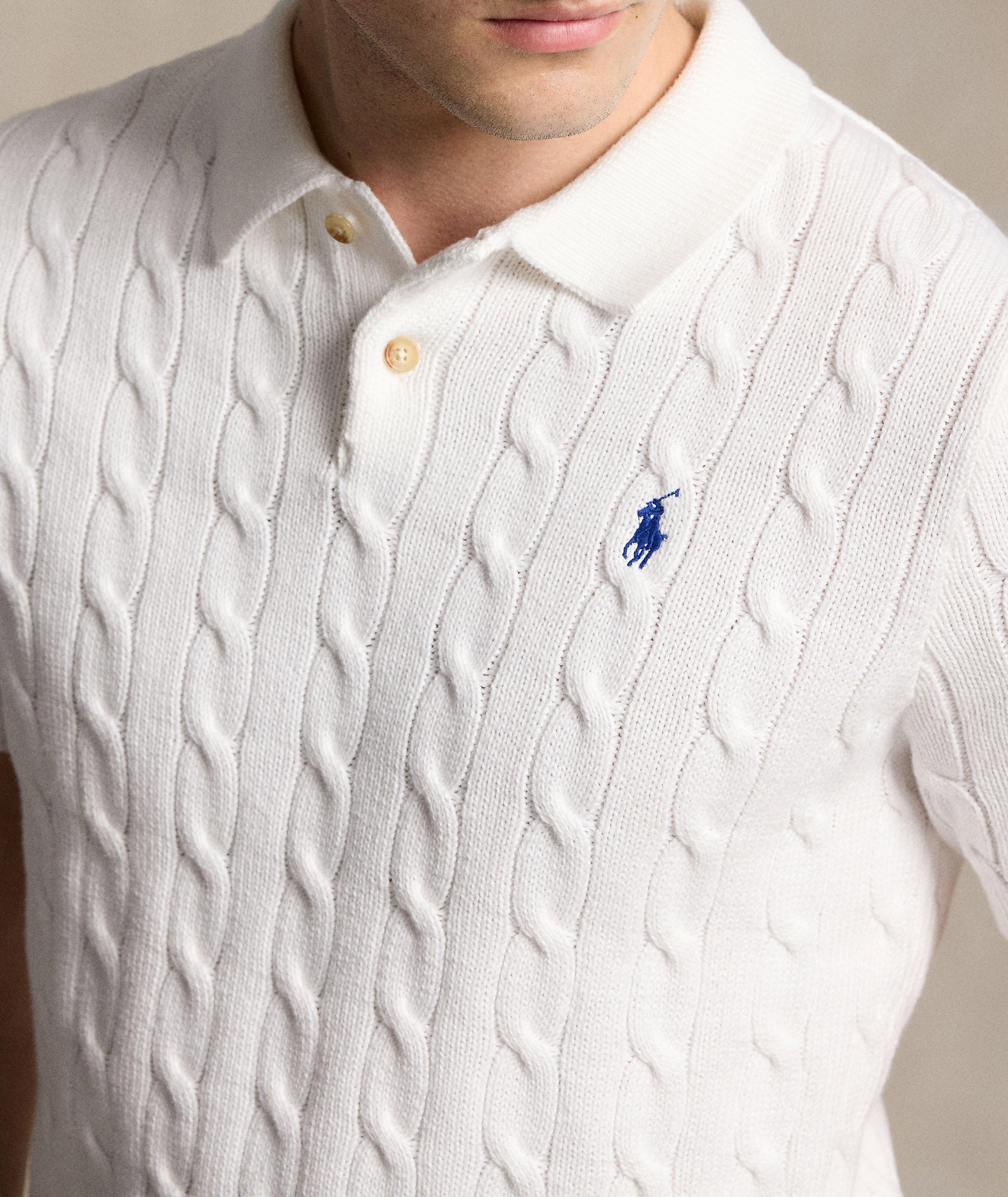 Polo coton tricot torsadé image 3