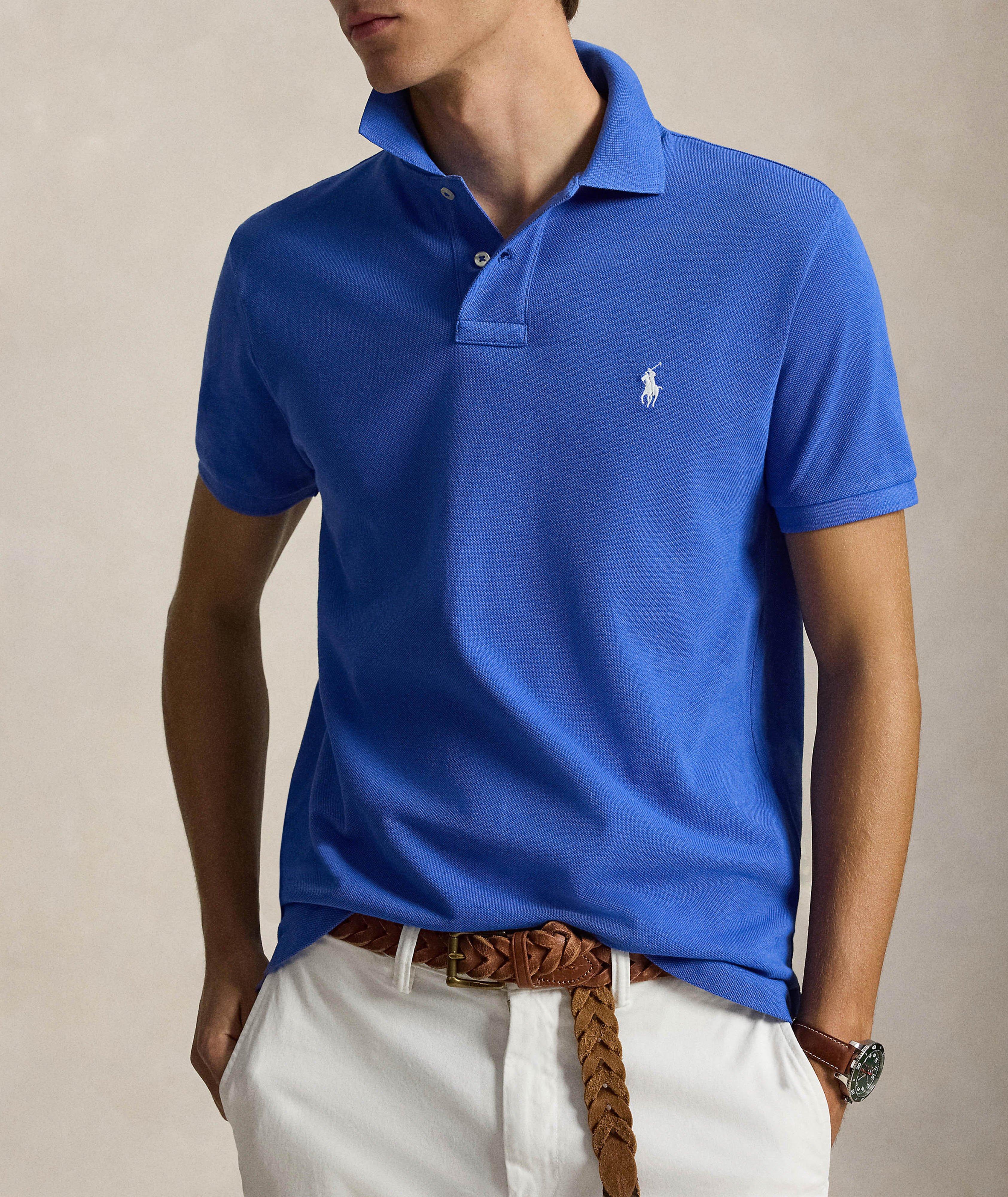 Polo maille coupe classique iconique image 1