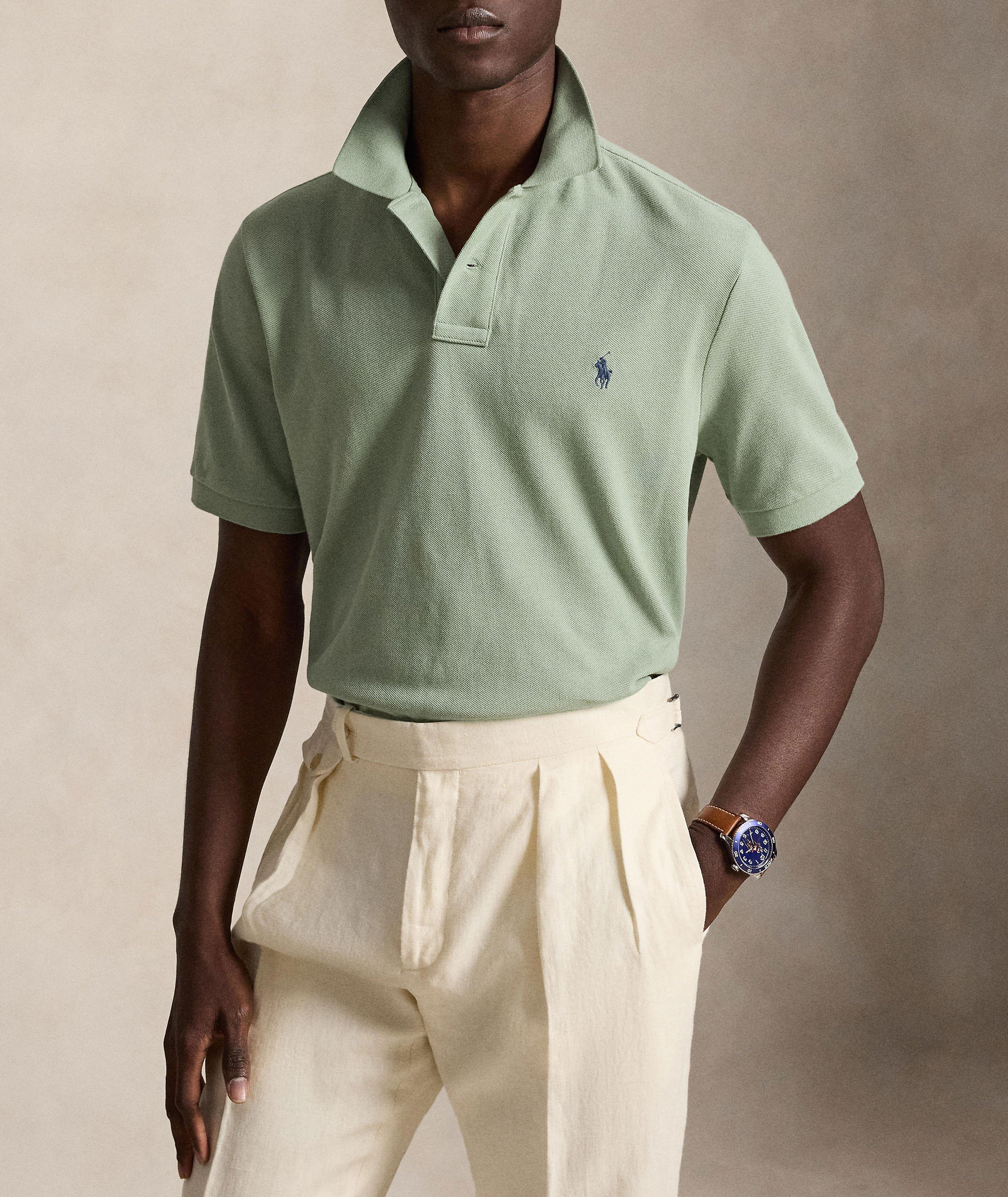 Iconic Classic-Fit Mesh Polo image 2