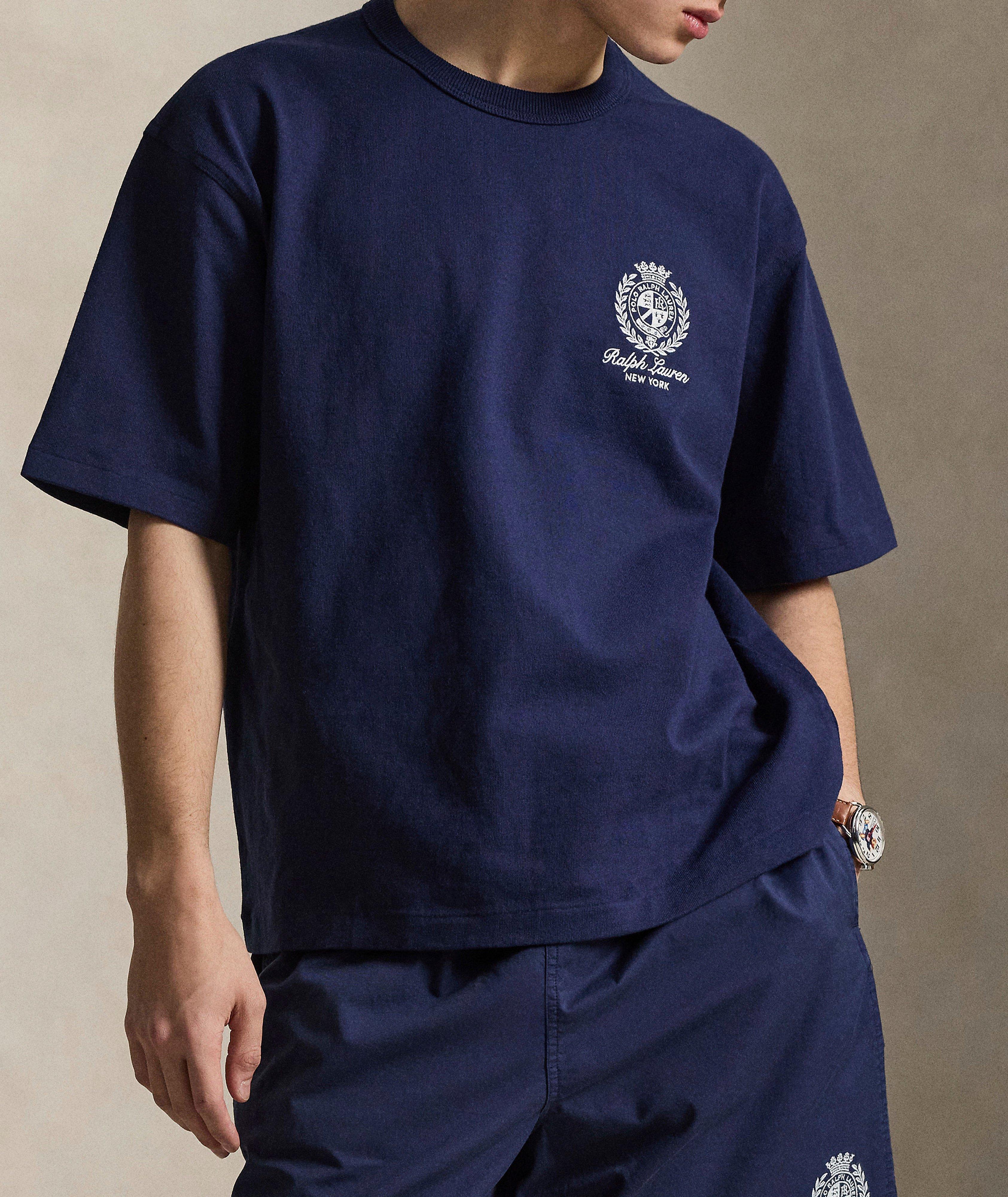T-shirt brodé jersey coupe-décontractée image 1