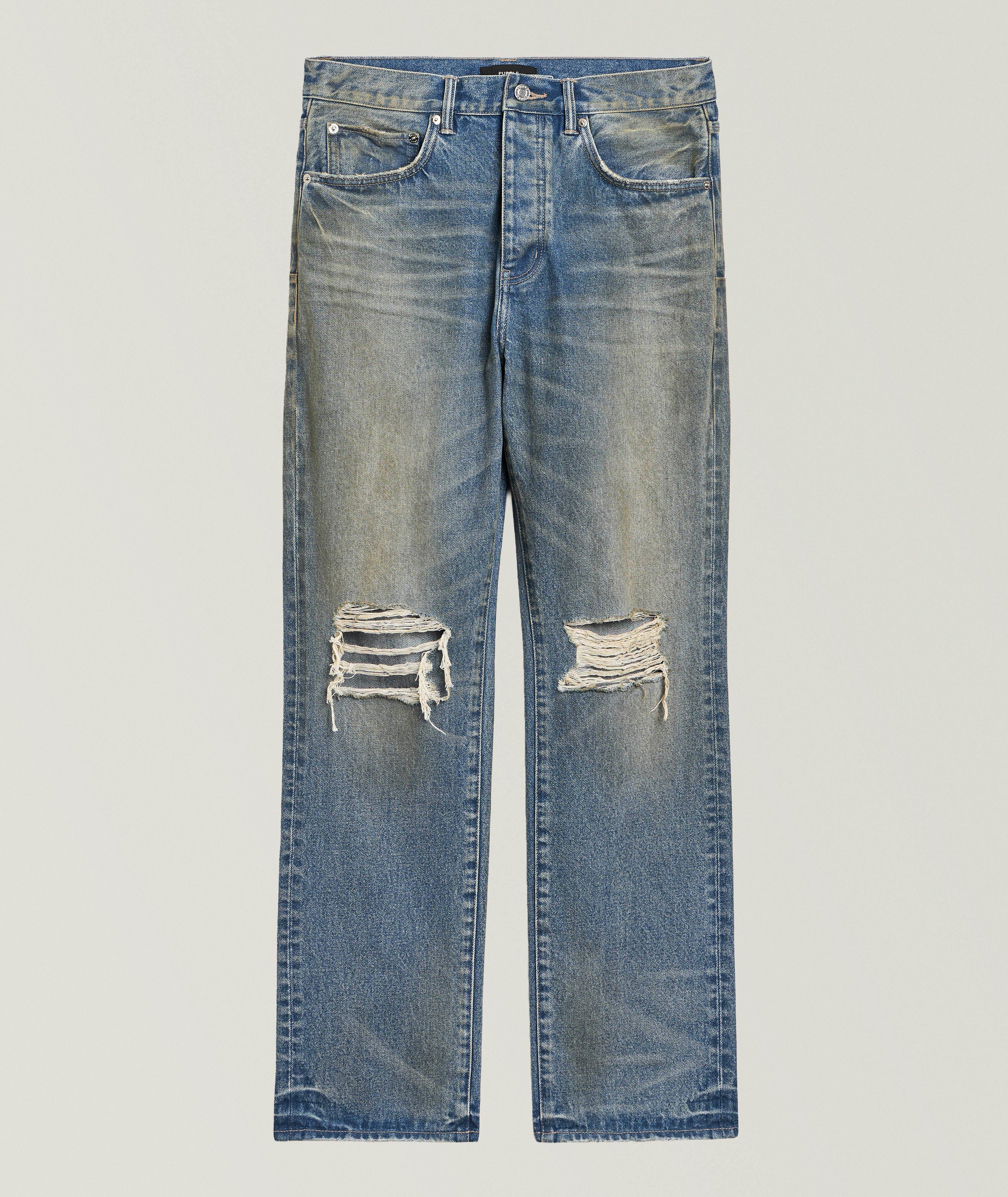 Purple Brand P018 Destroy Repair Wide-Leg Jeans | Jeans | Harry Rosen