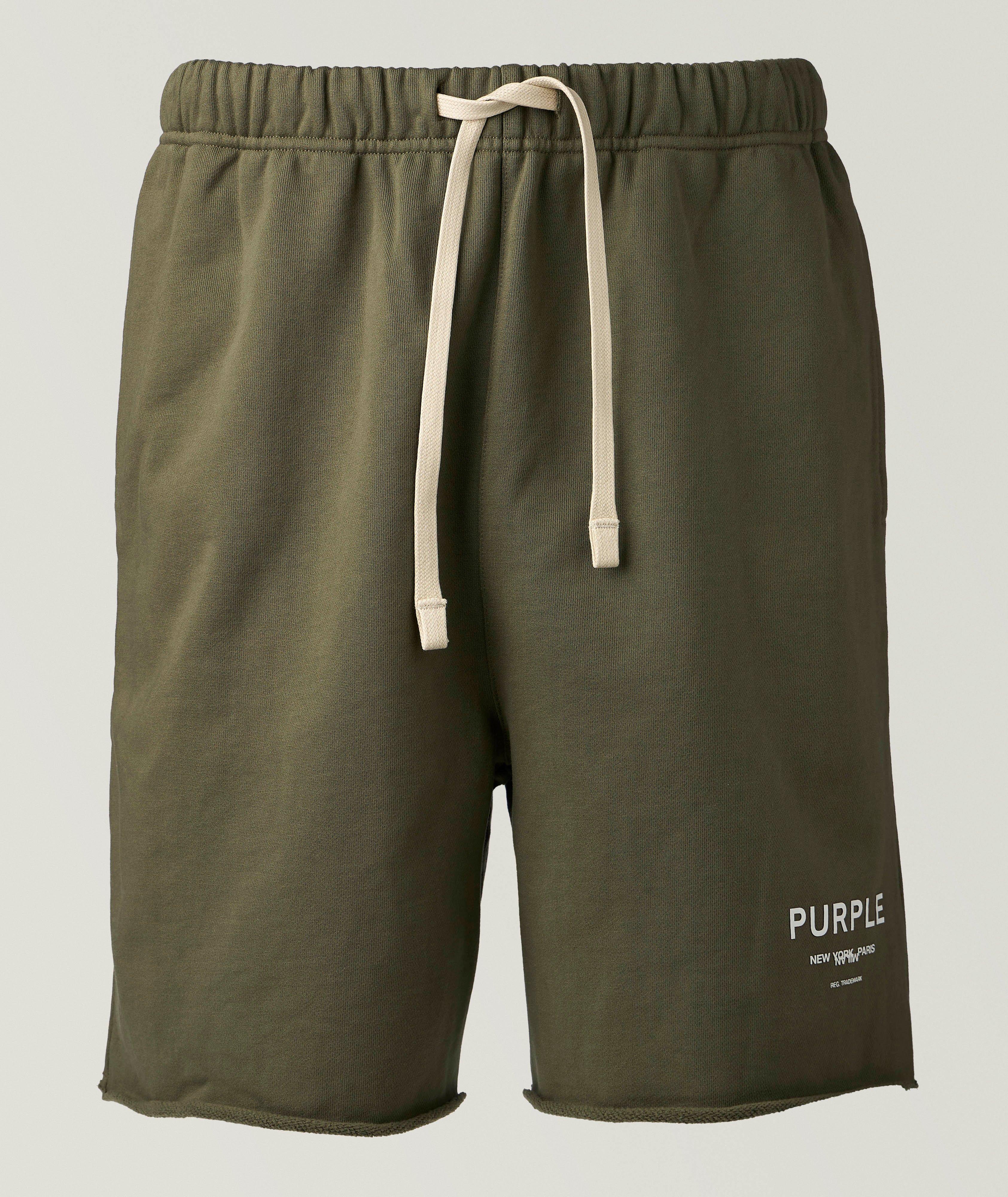 Purple Brand Wordmark Fleece Cotton Shorts