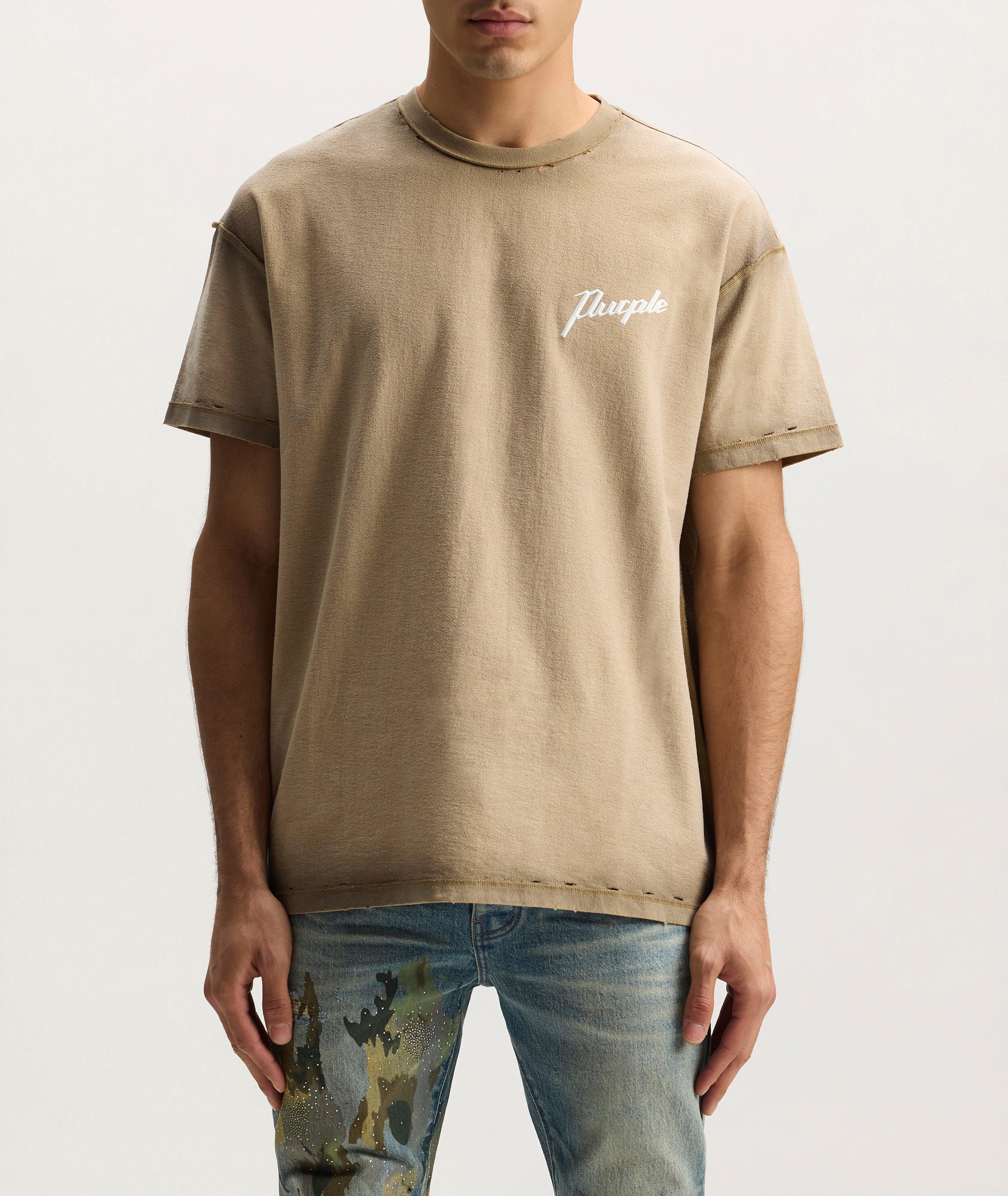 Inside-Out Seams Wordmark Cotton T-Shirt  image 1