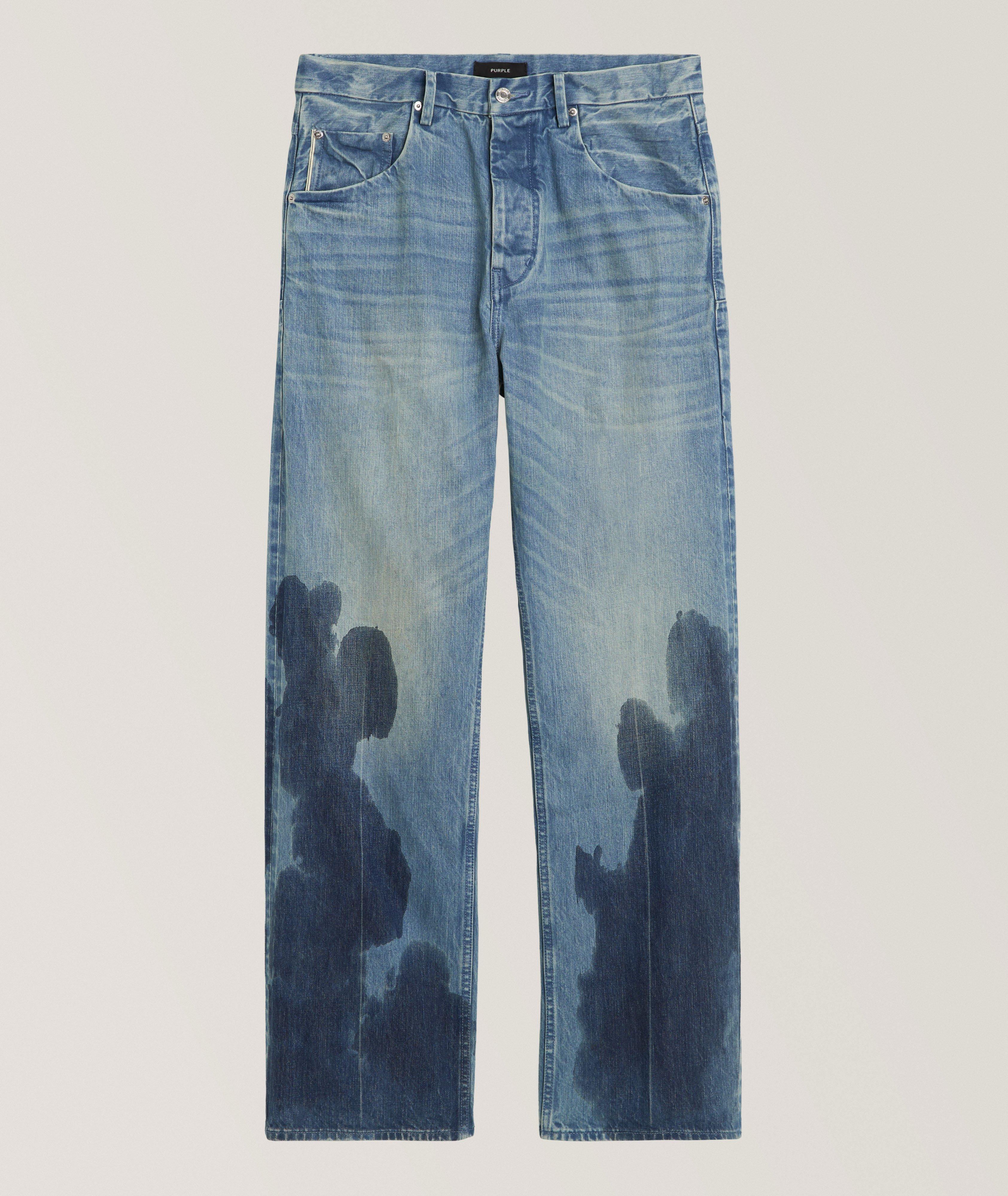 Purple Brand Jean droit-ample sur-mesure liséré tailleur P018