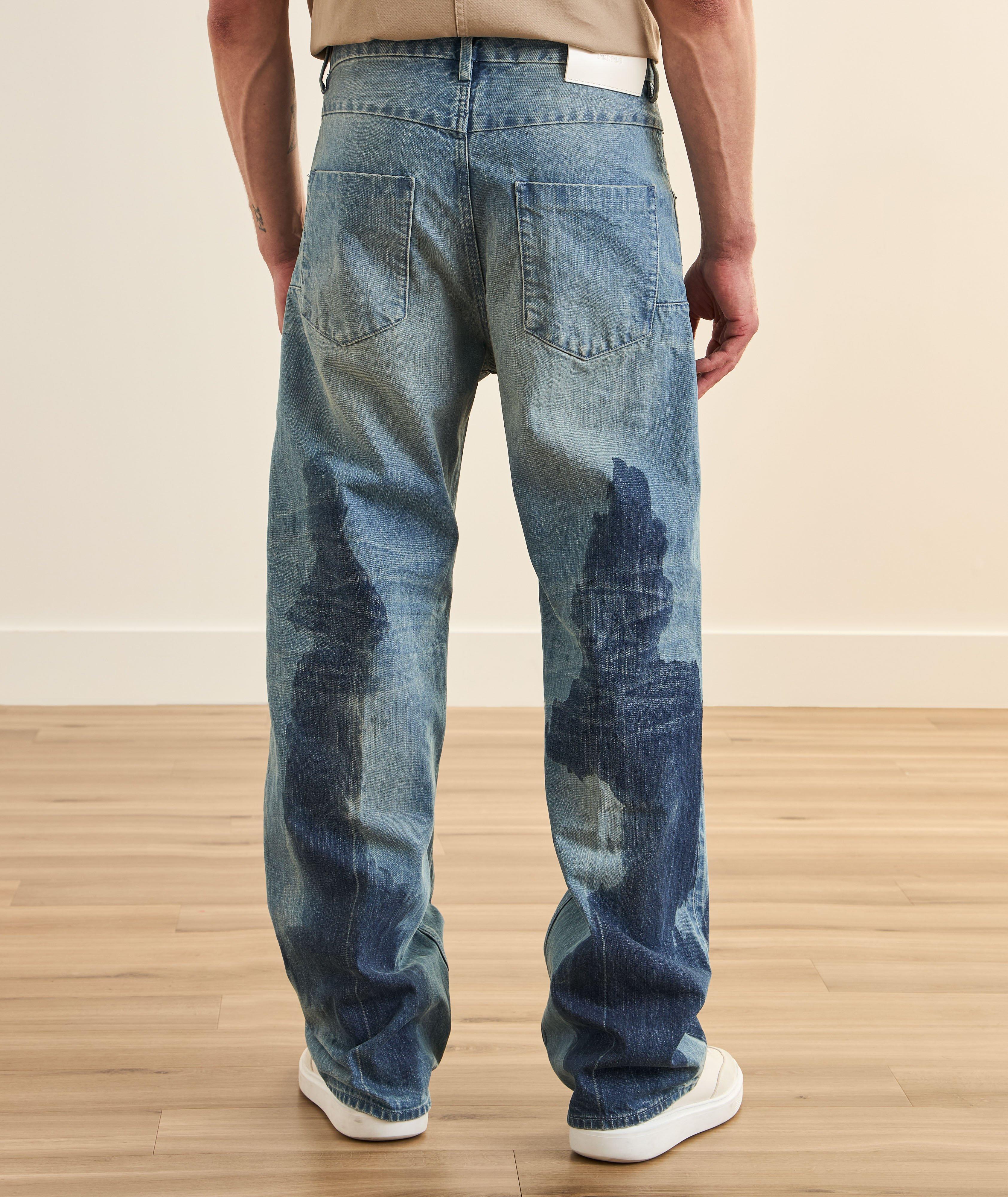 Purple Brand P018 Tailored Selvedge Wide-Leg Jeans | Jeans | Harry