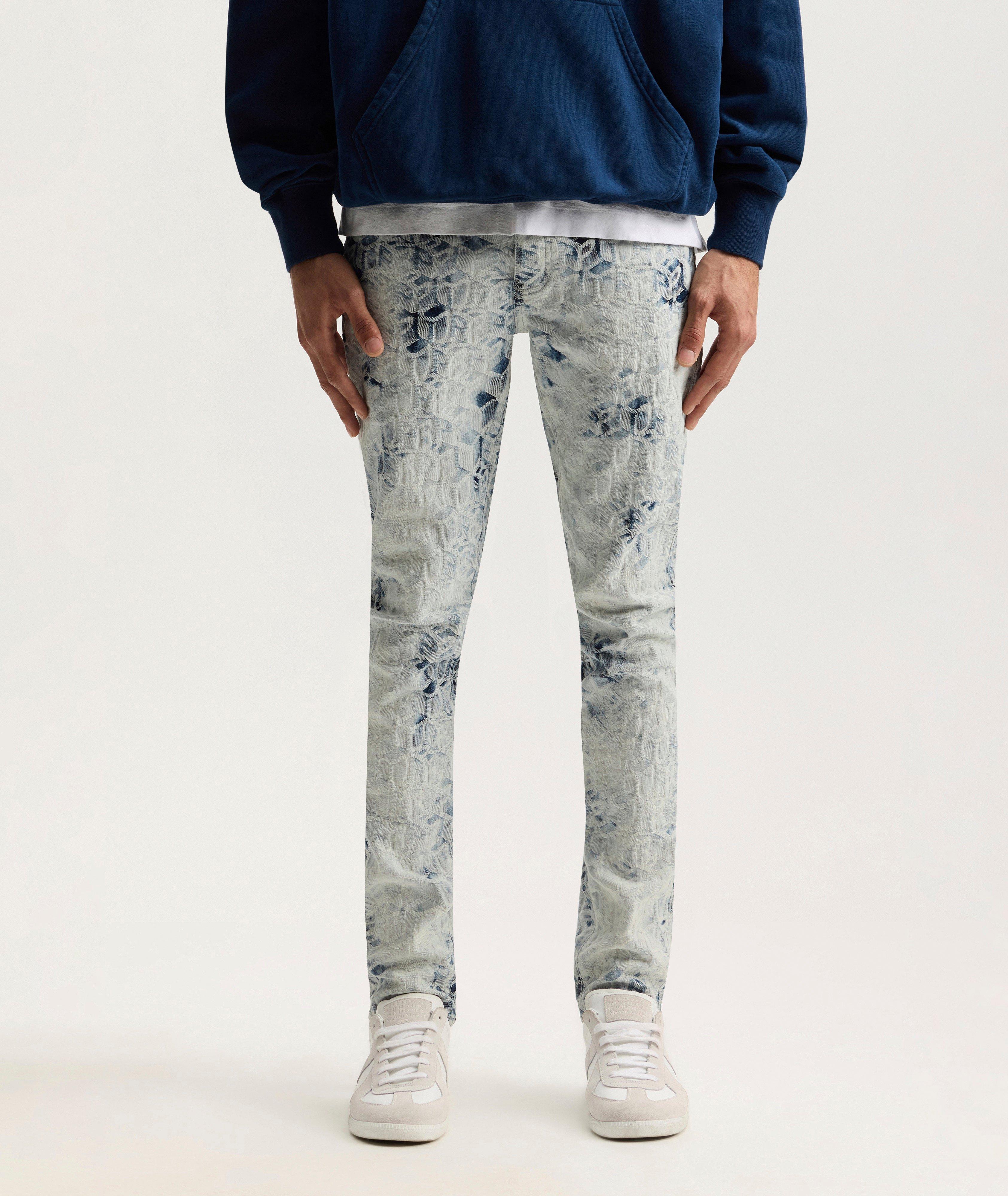 Purple Brand P001 Jacquard Monogram Skinny Jeans | Jeans | Harry Rosen