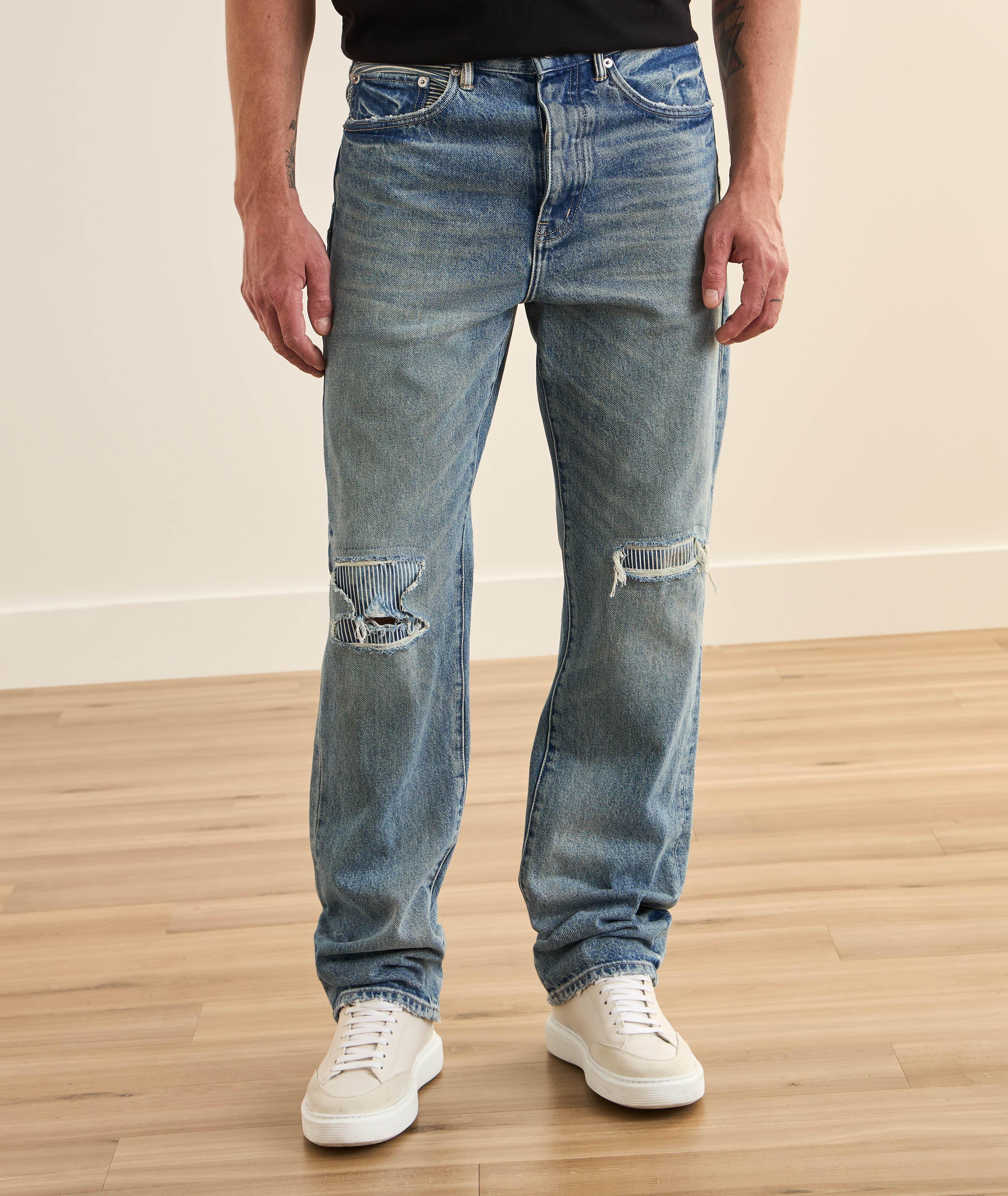 P011 Sun Faded Hickory Relaxed-Straight Jeans  image 1