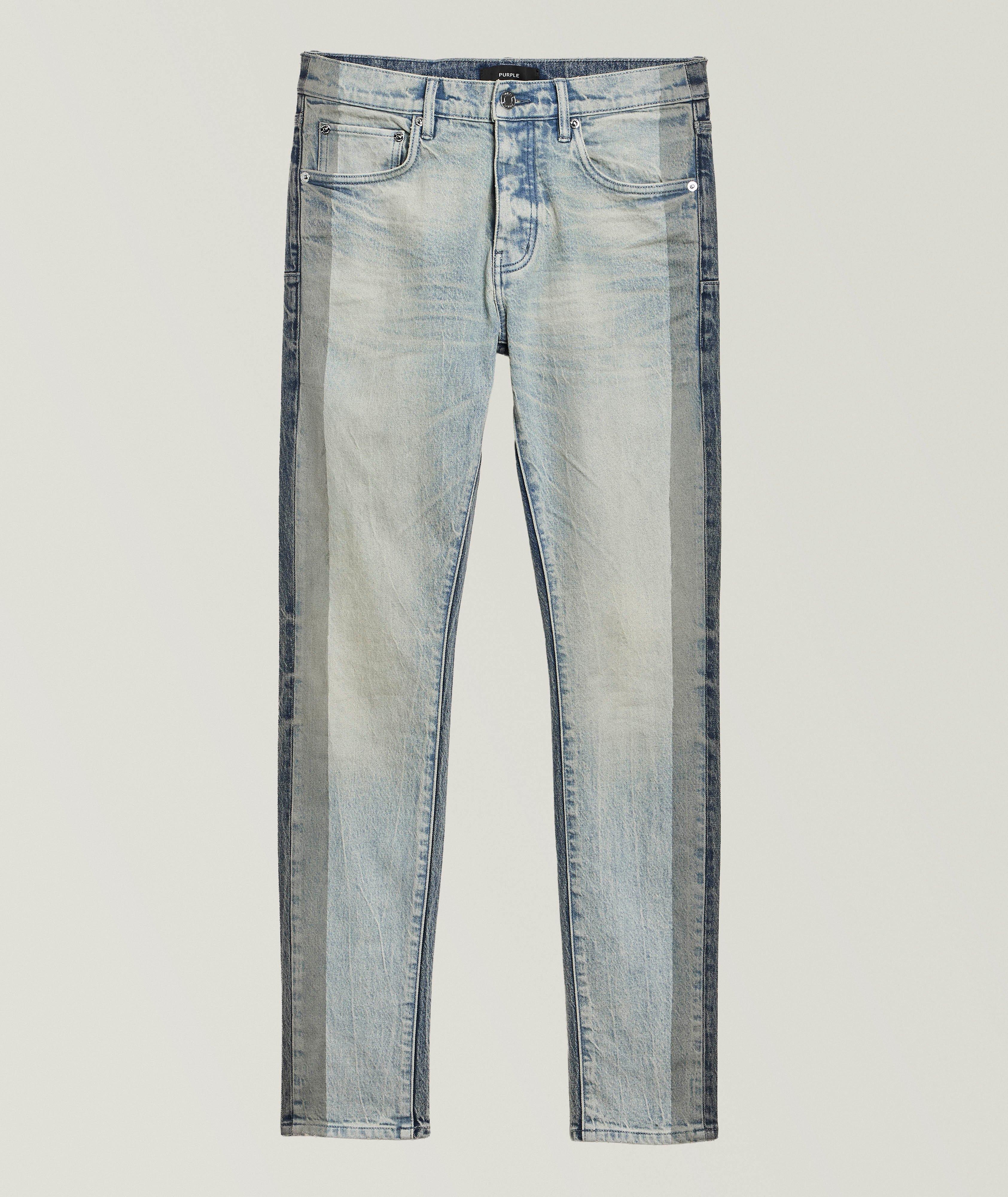 Purple Brand Jean ajustée bicolore P001 