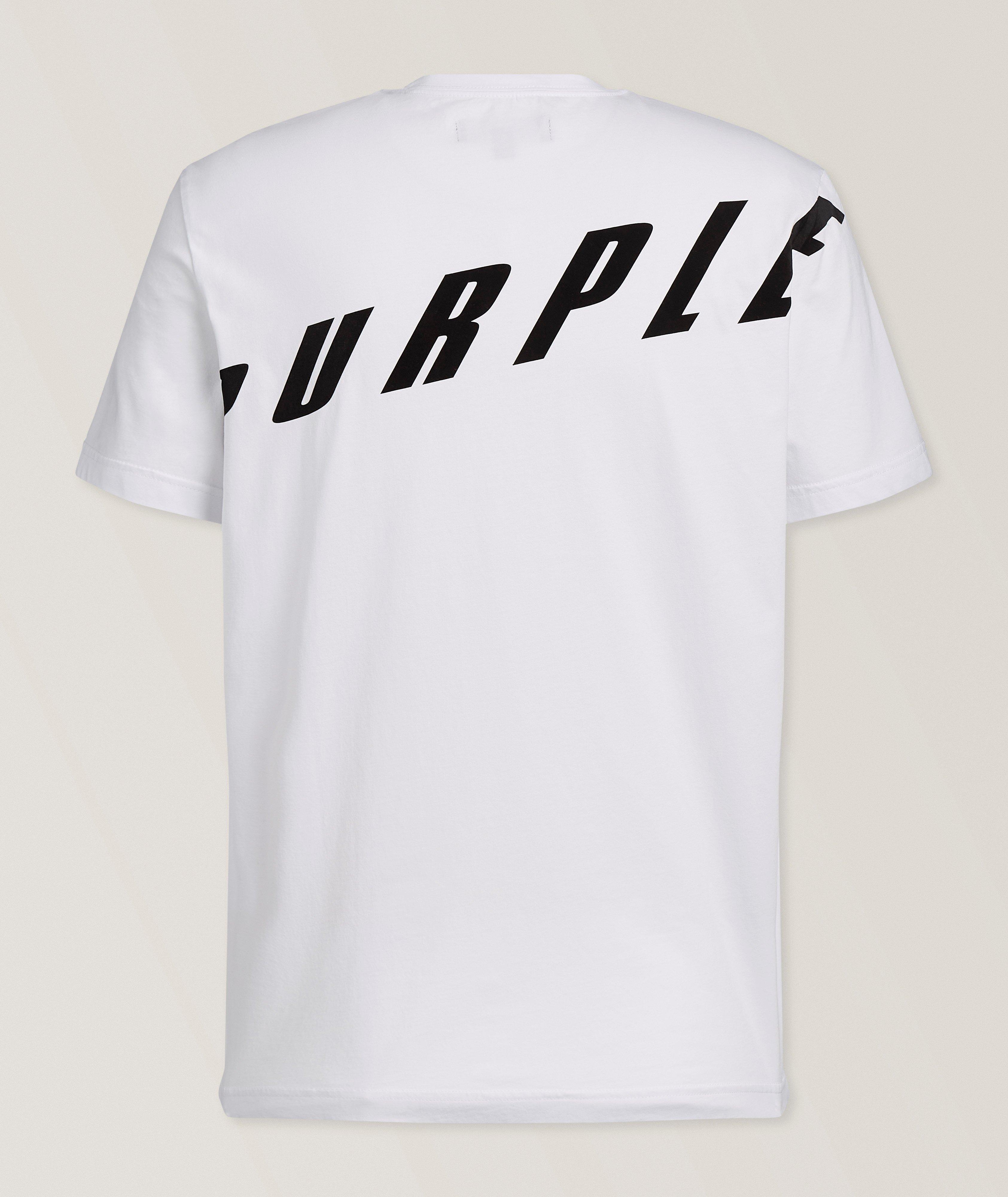 Flocked Ascending Wordmark Cotton T-Shirt  image 1