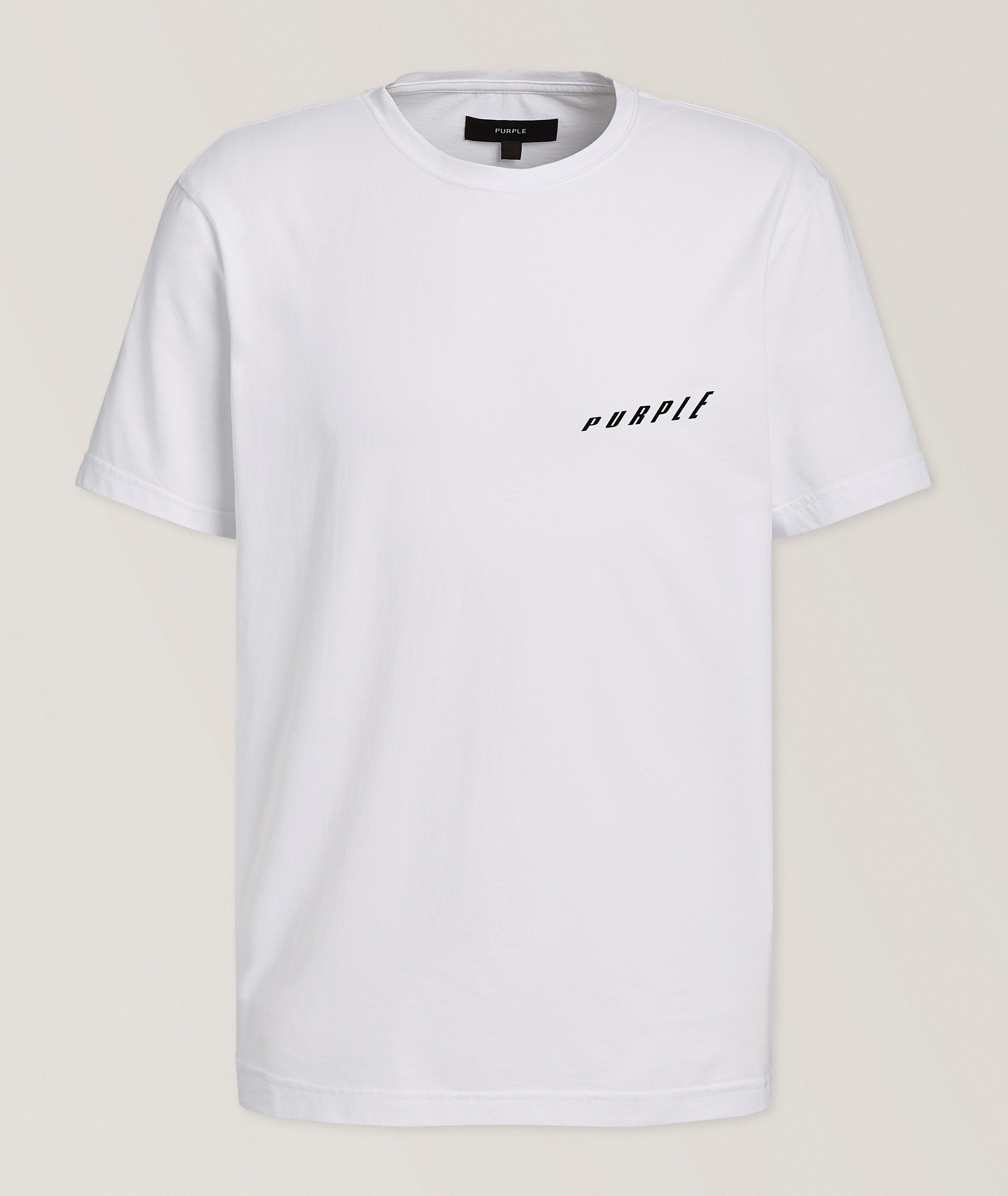 Flocked Ascending Wordmark Cotton T-Shirt  image 0