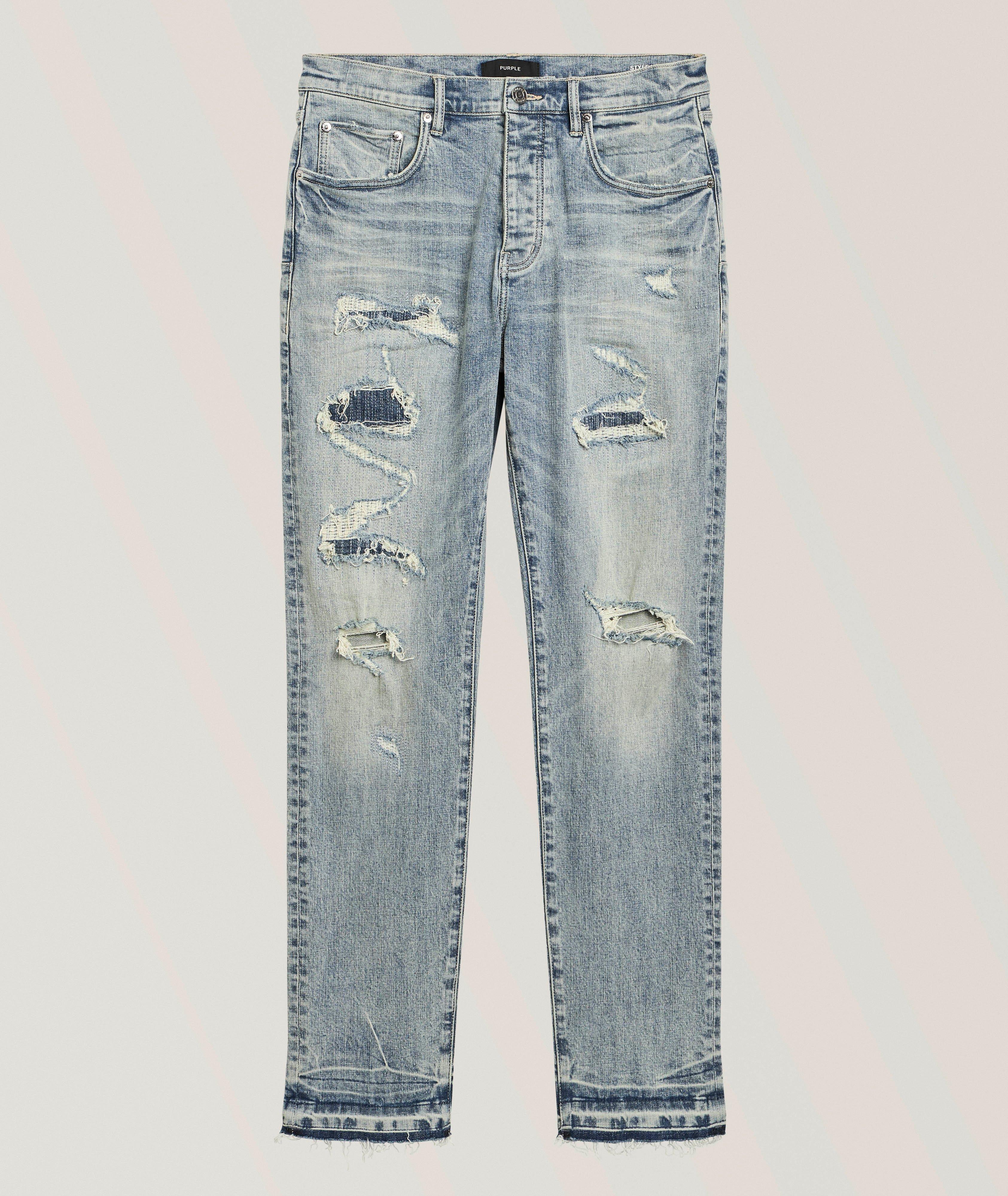 Purple Brand Jean droit-ajusté rétro clair P005