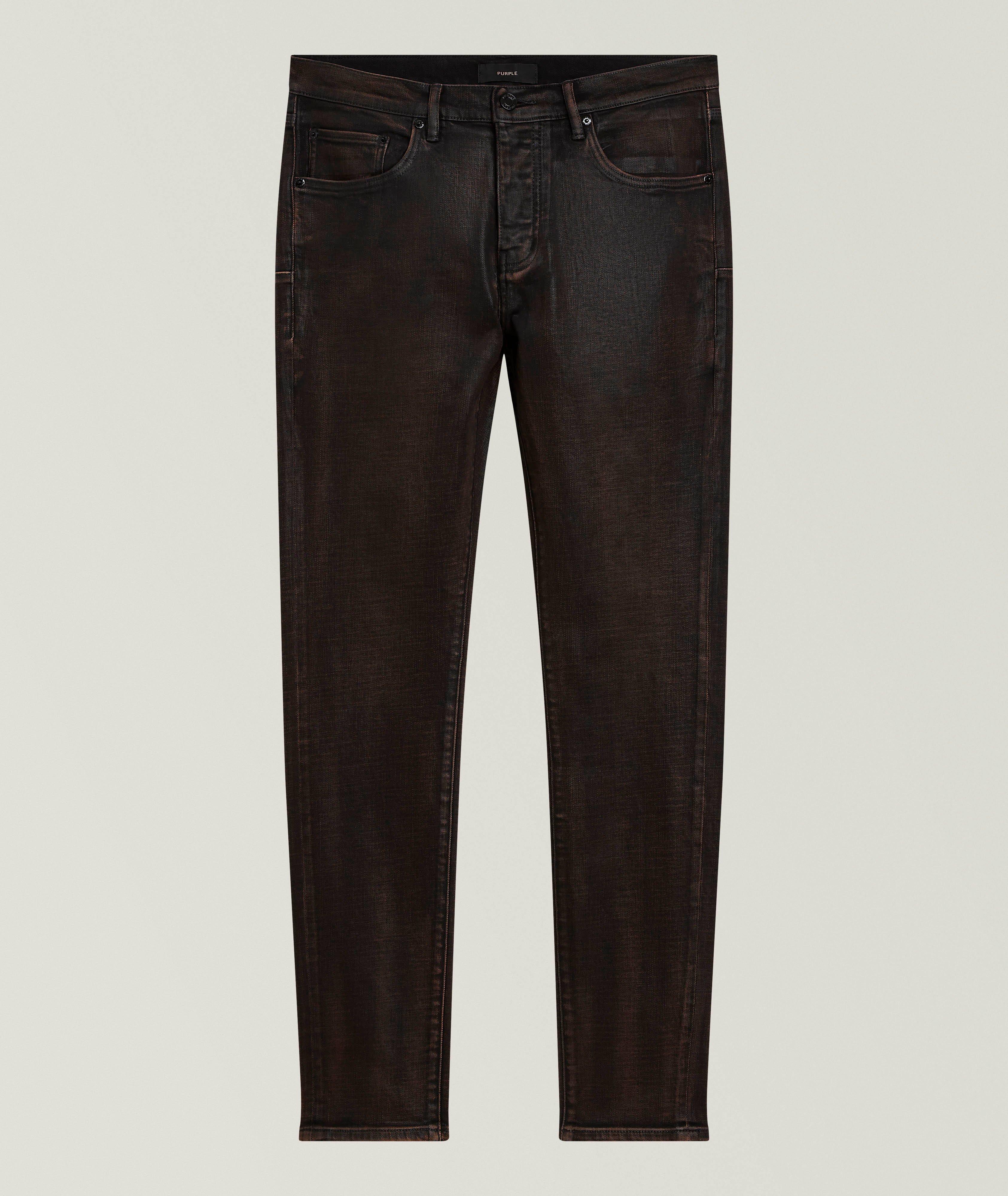 Purple Brand P001 Splatter Ink Skinny Jeans