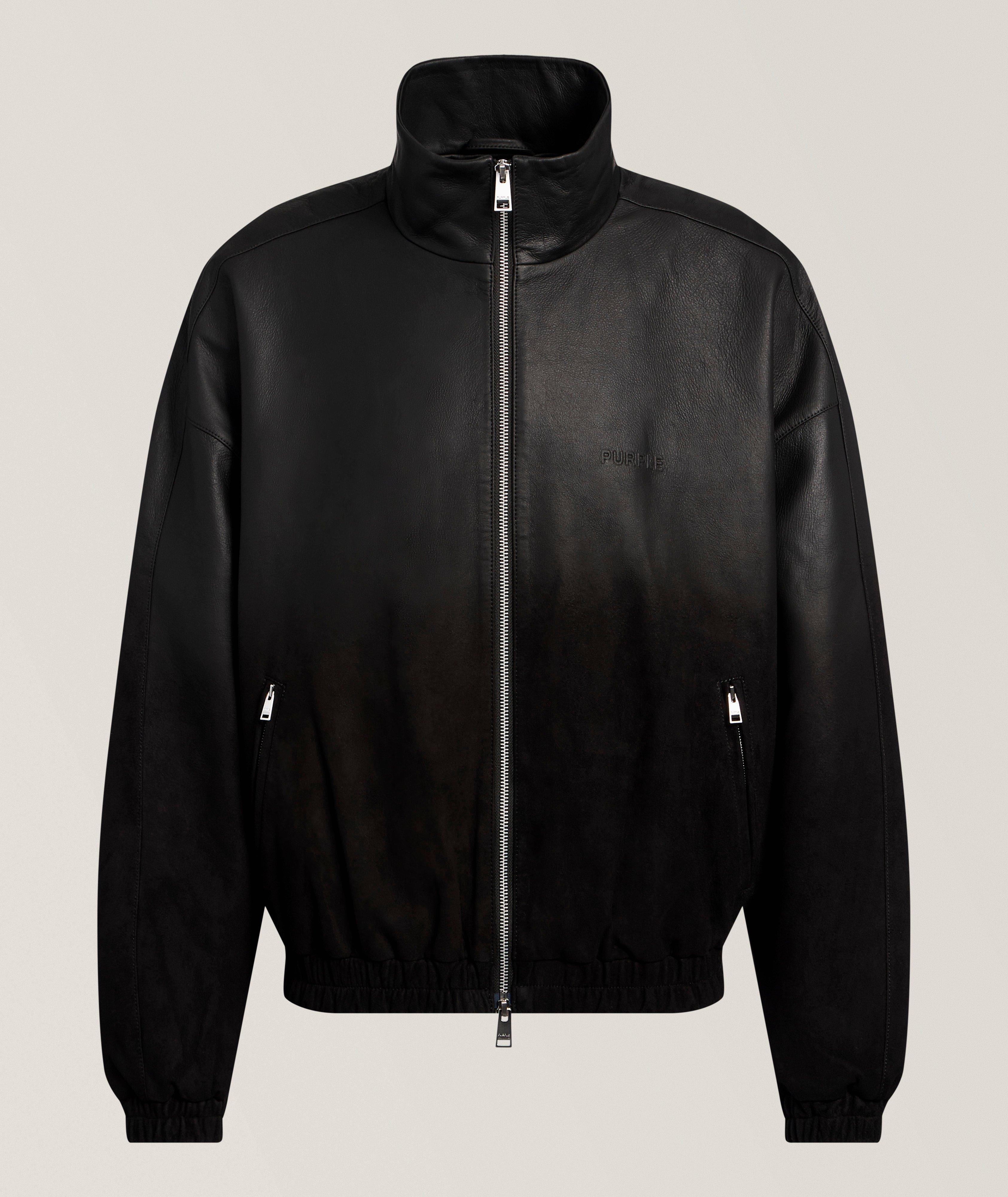 Purple Brand Veste de survêtement suède-cuir ombré