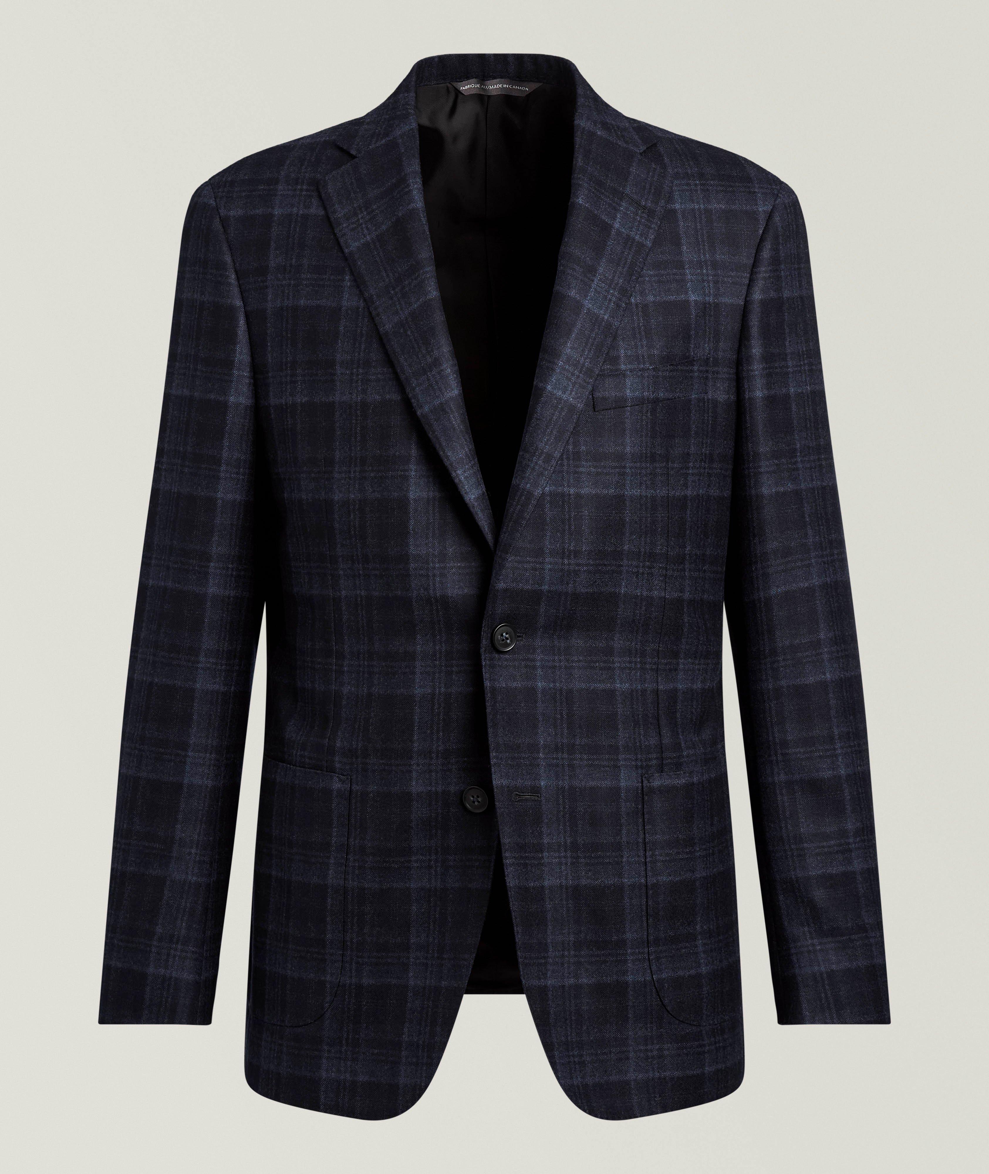 Samuelsohn Cosmo Checked Wool Sport Jacket