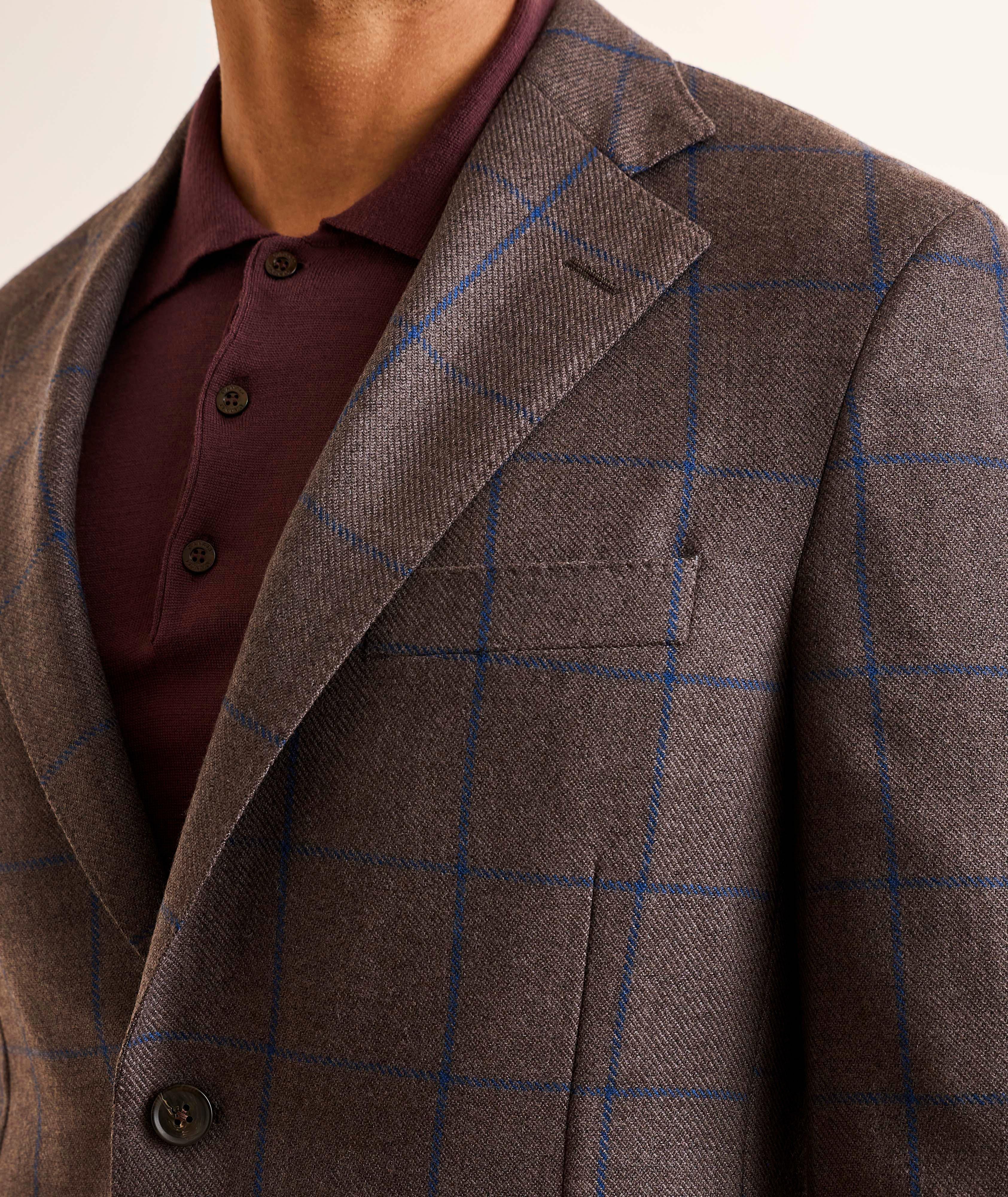Supercanvas Windowpane Wool-Cashmere Sport Jacket image 3