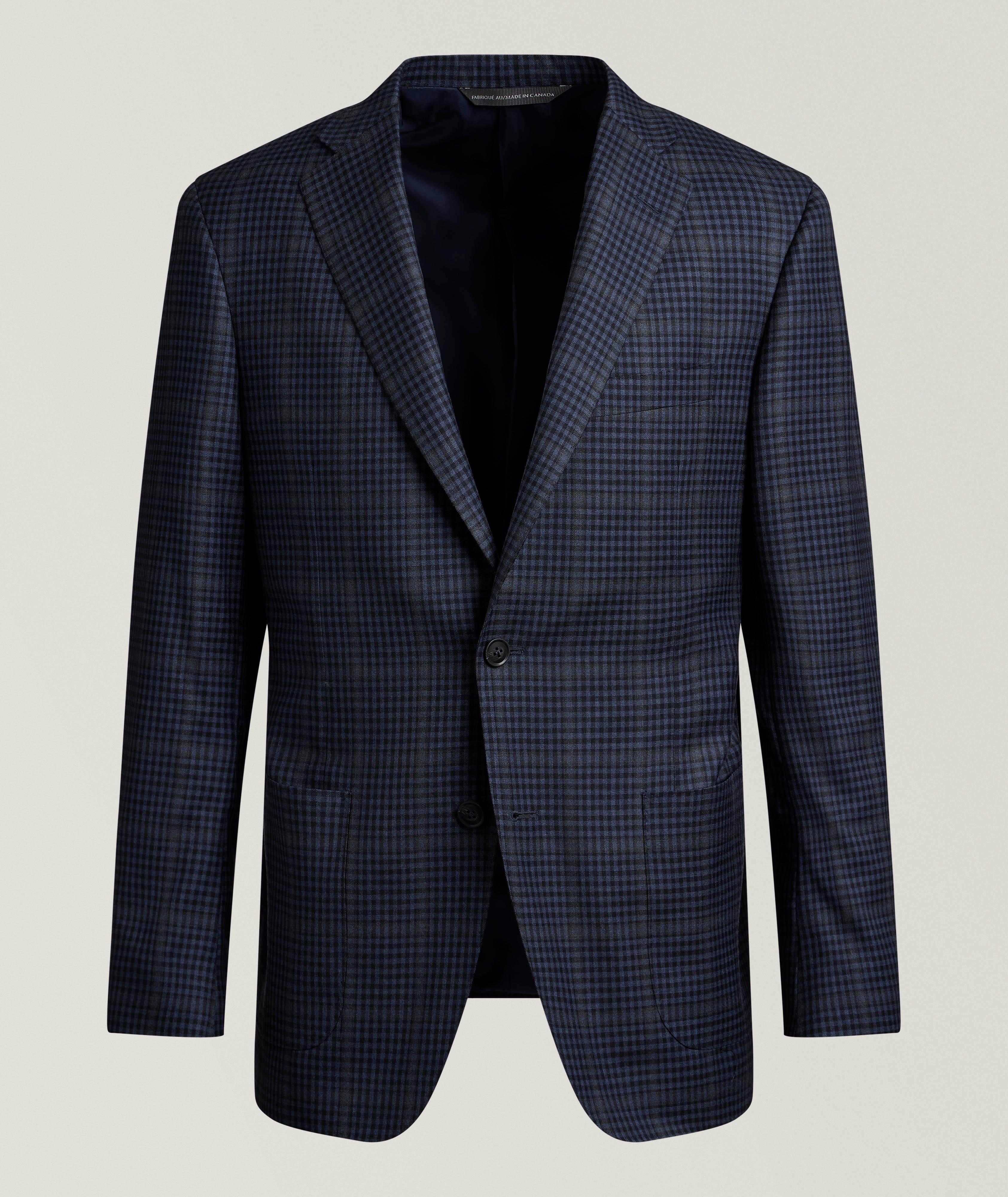Samuelsohn Cosmo Checked Wool Sport Jacket