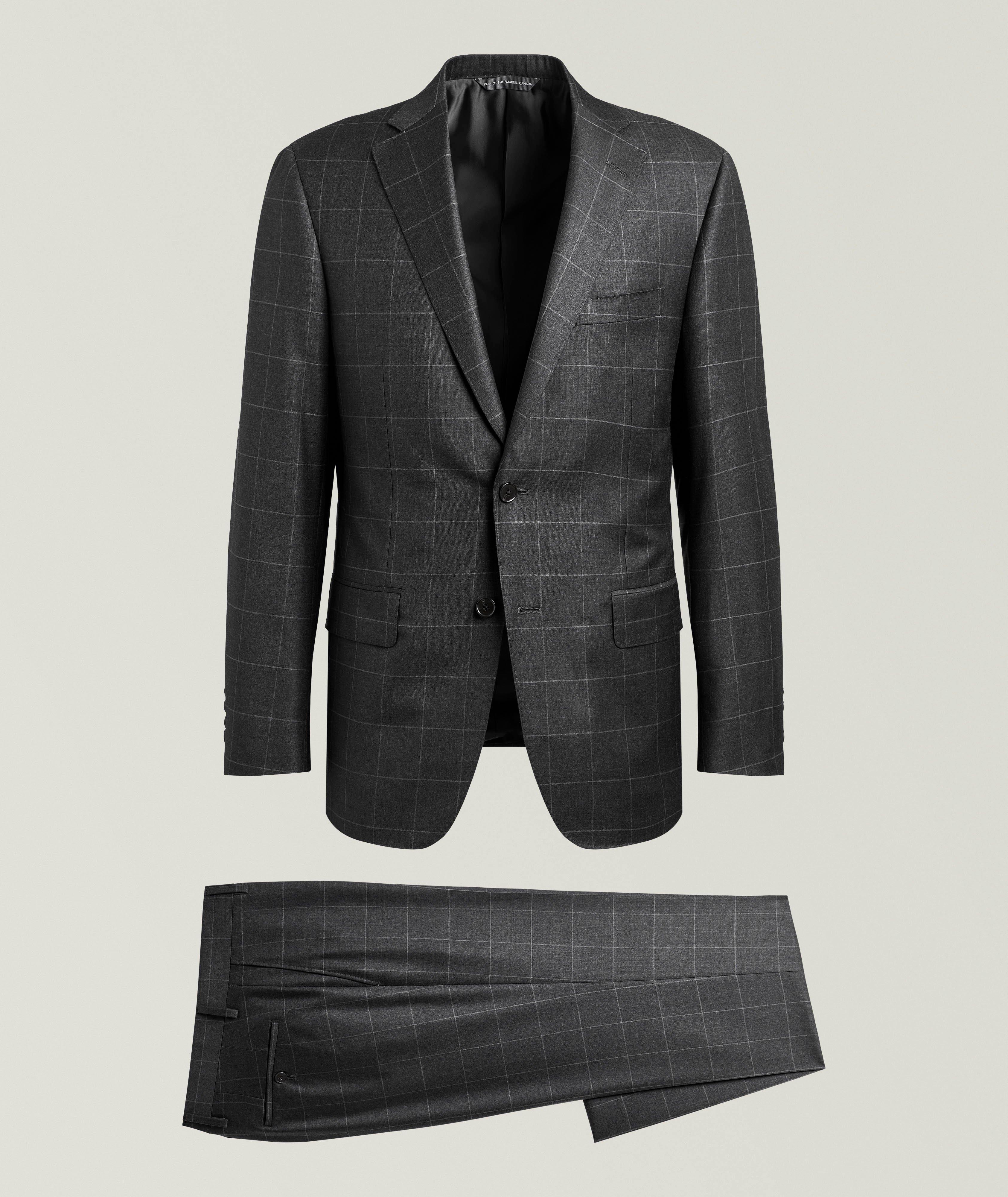 Samuelsohn Cosmo Windowpane Wool Suit