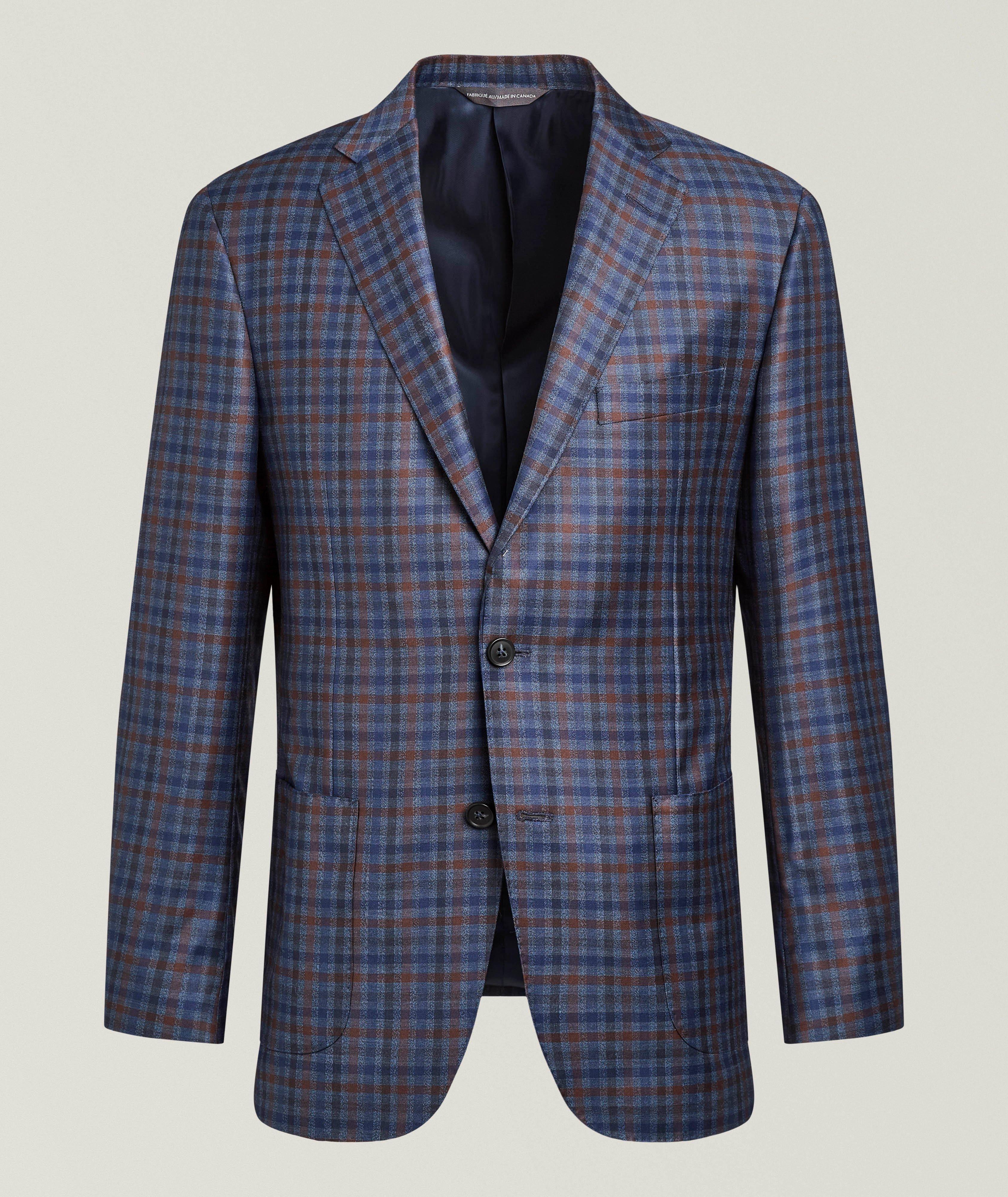 Samuelsohn Cosmo Checked Wool Sport Jacket