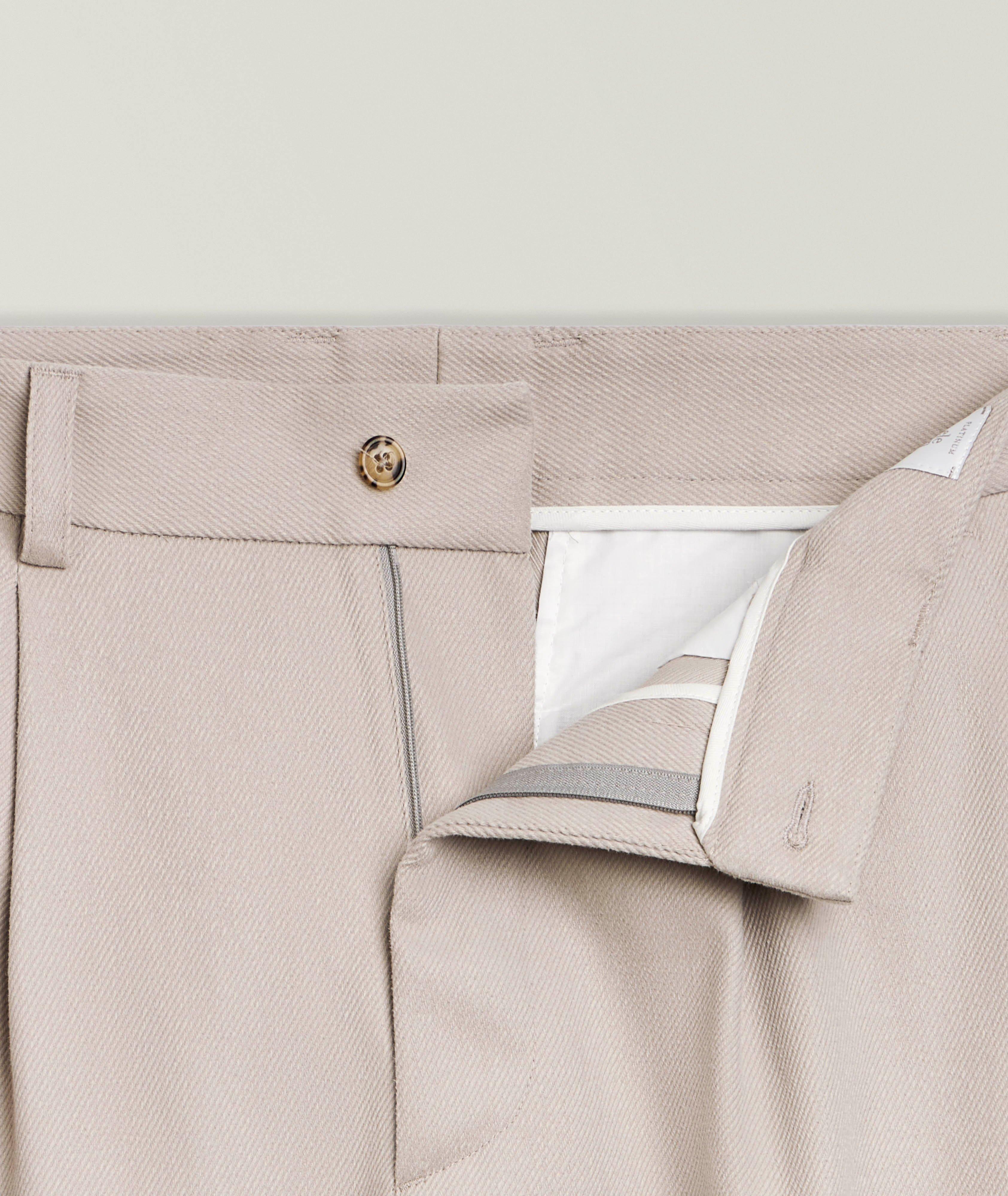 Pleated Cotton-Wool Twill Pants  image 4