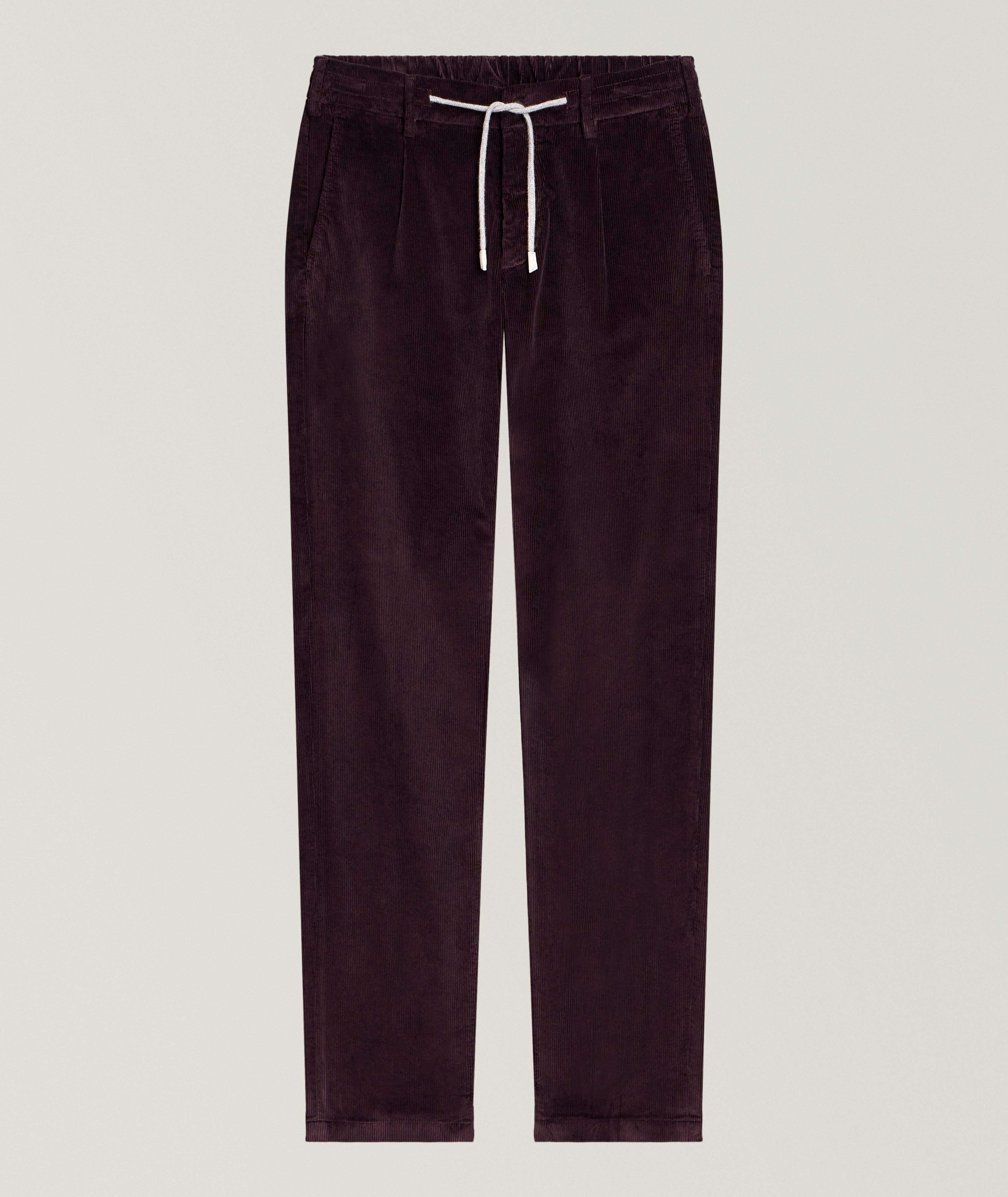 Eleventy Pantalon sport velours côtelé