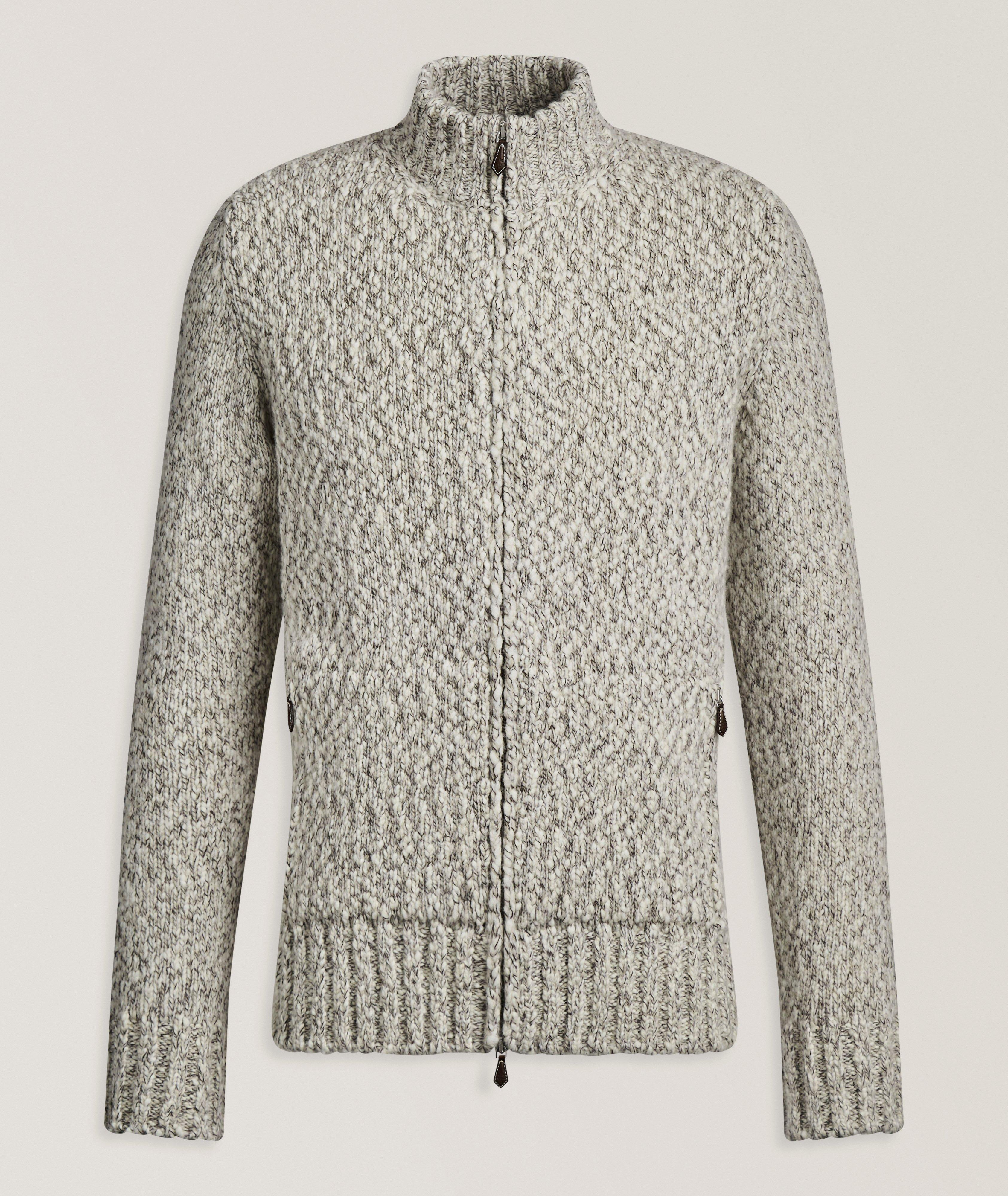 Eleventy Pull zippé cachemire-laine mélange