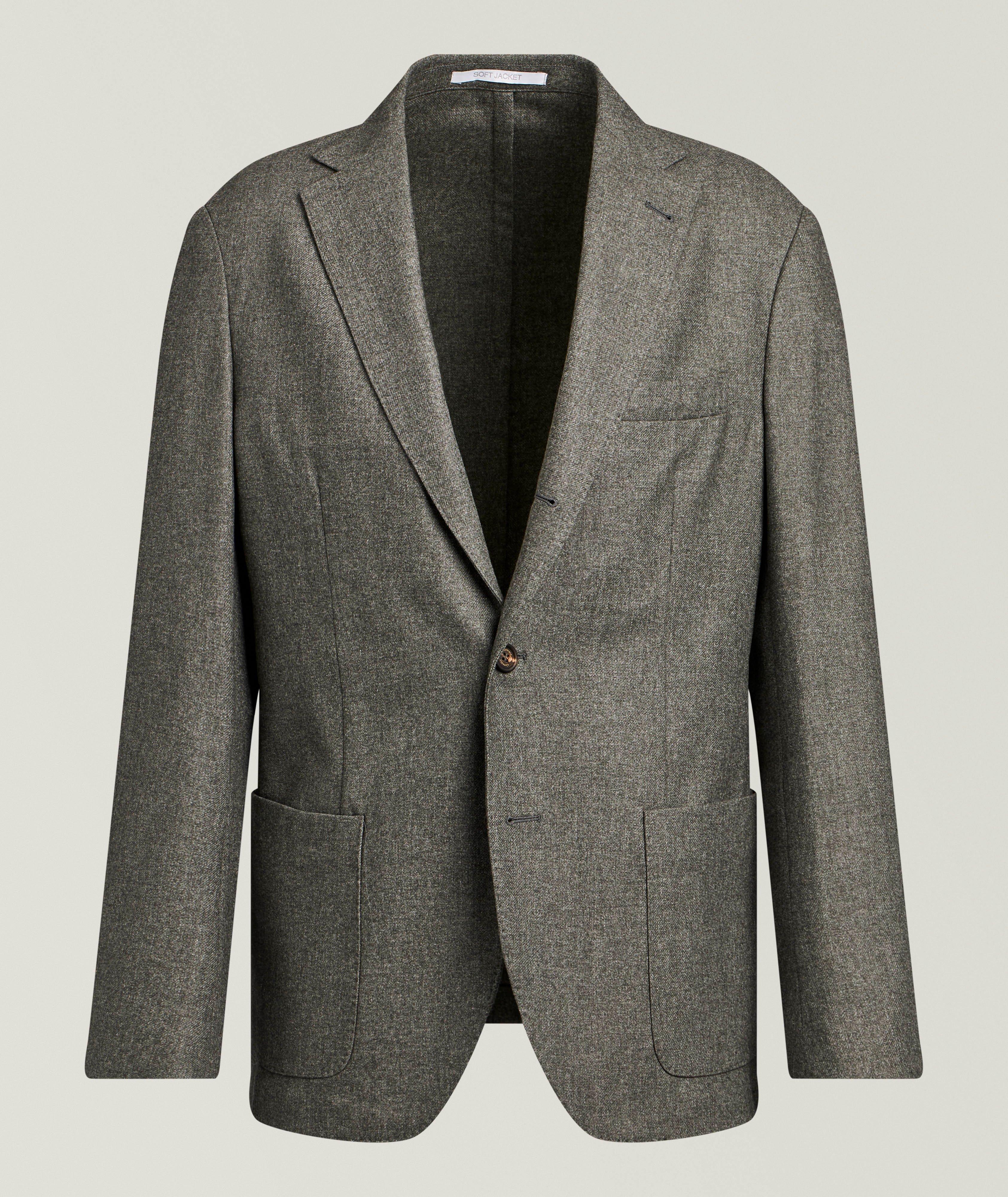 Eleventy Soft Wool-Blend Sport Jacket