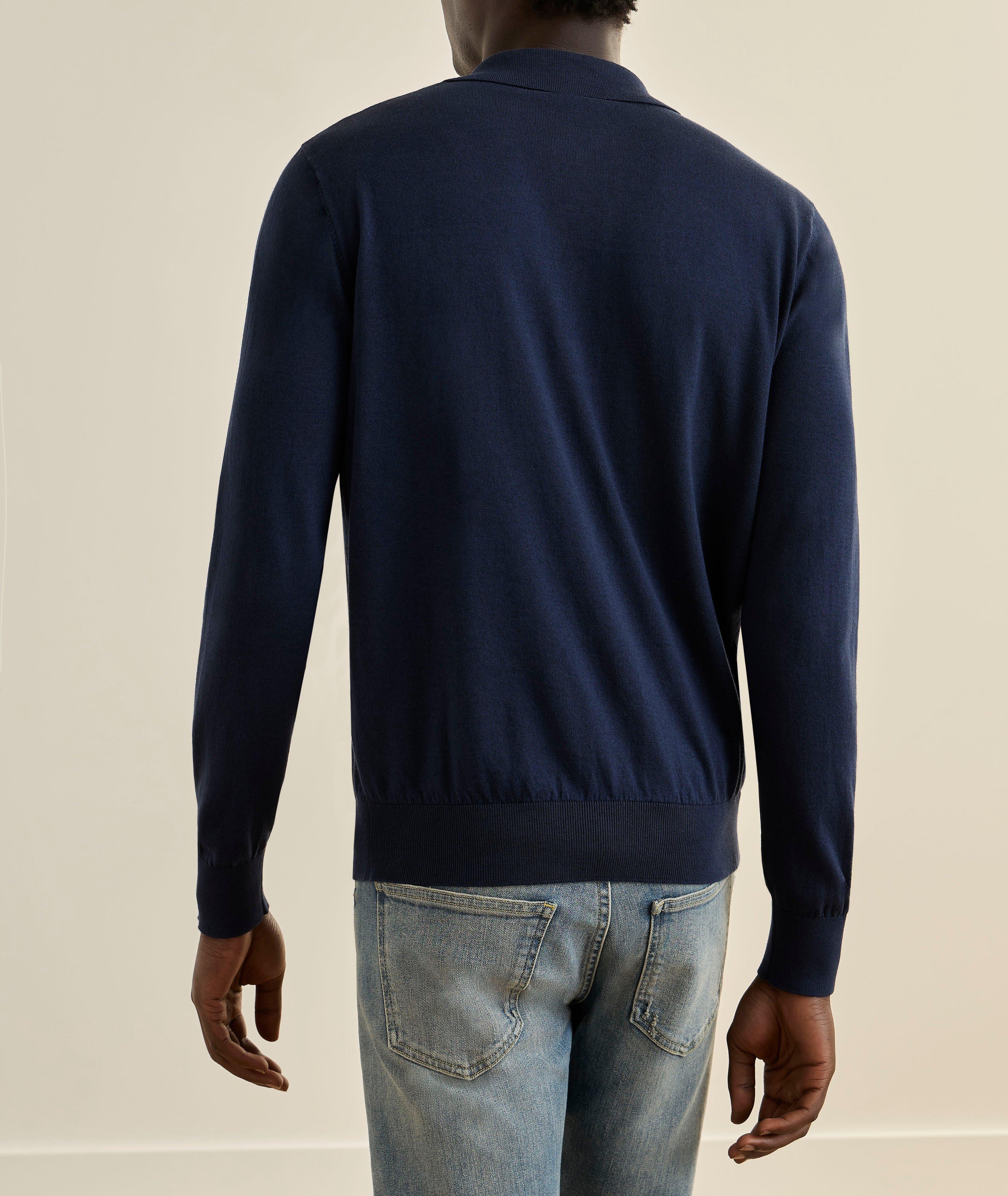 Cotton-Cashmere Knit Polo image 2