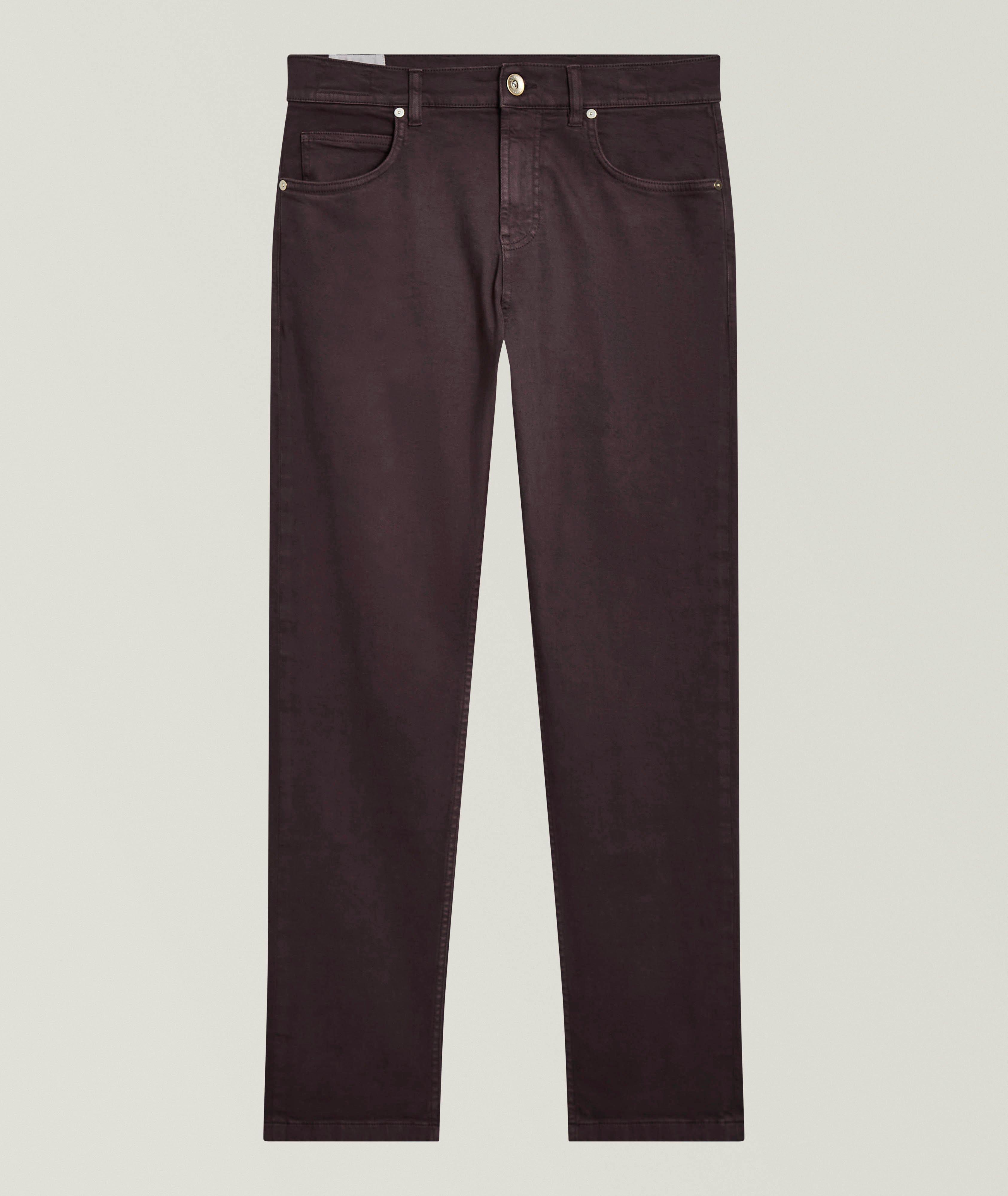 Eleventy Cotton-Stretch Five-Pocket Pants