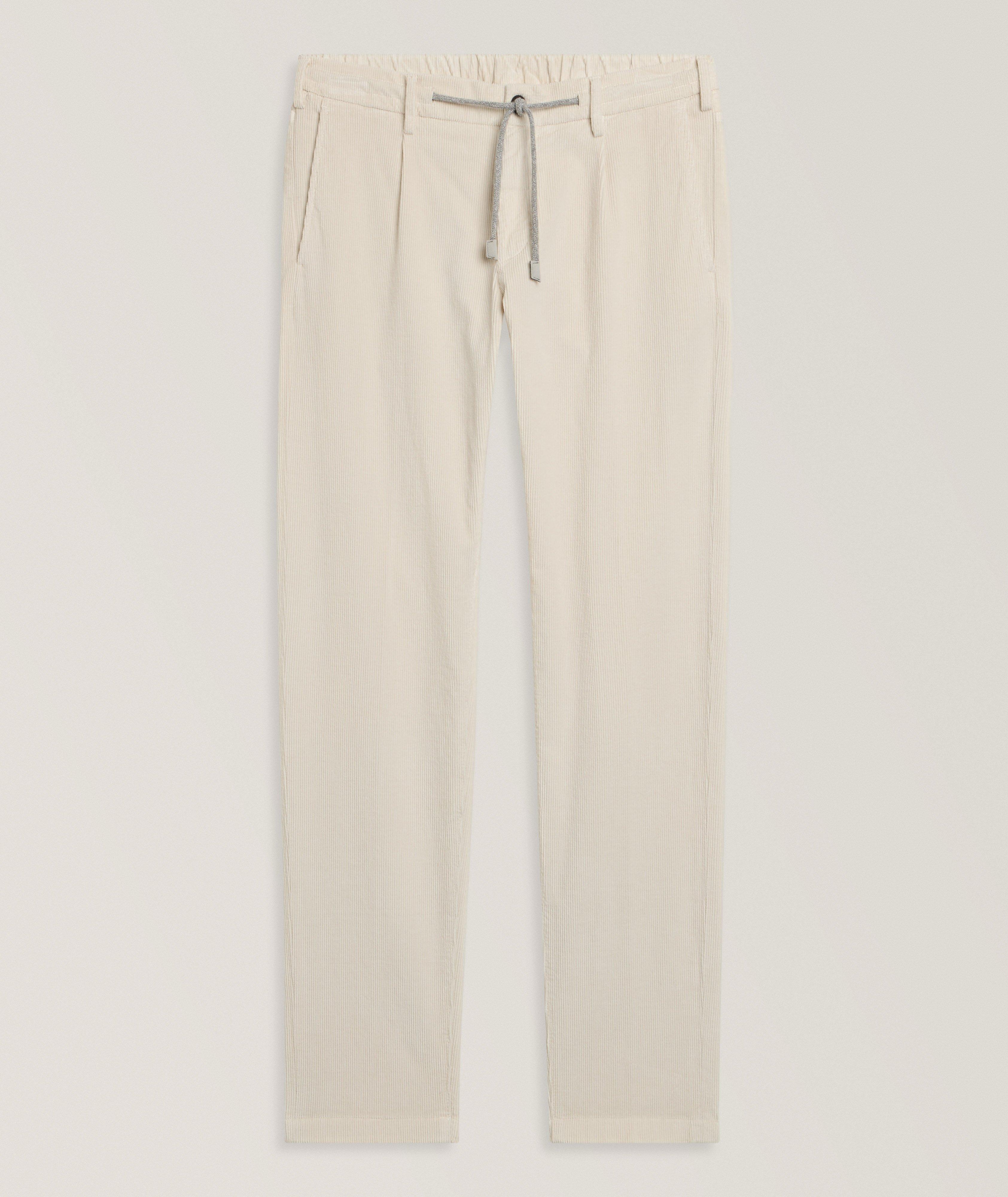 Eleventy Pantalon sport velours côtelé