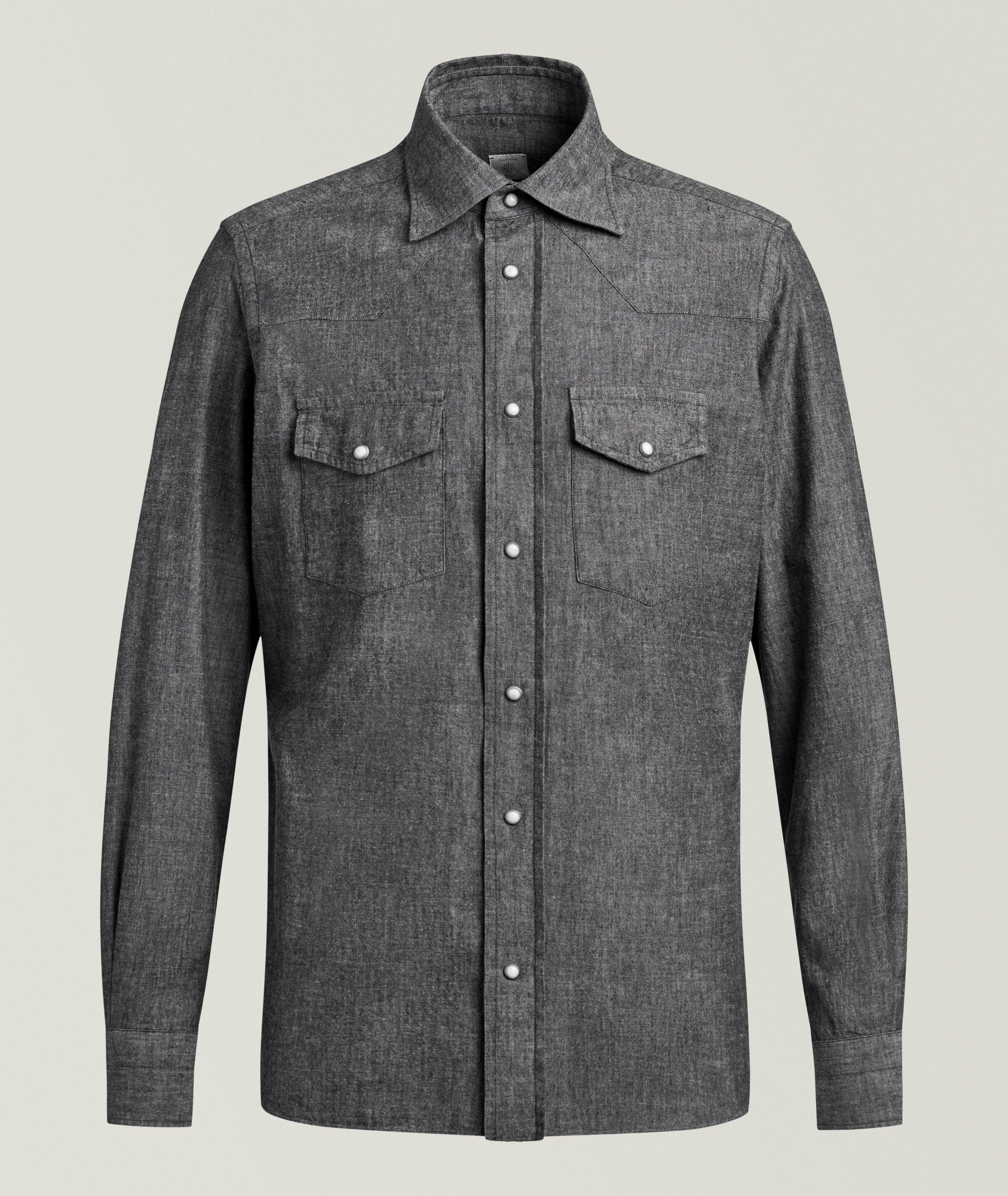 Eleventy Cotton Western Shirt