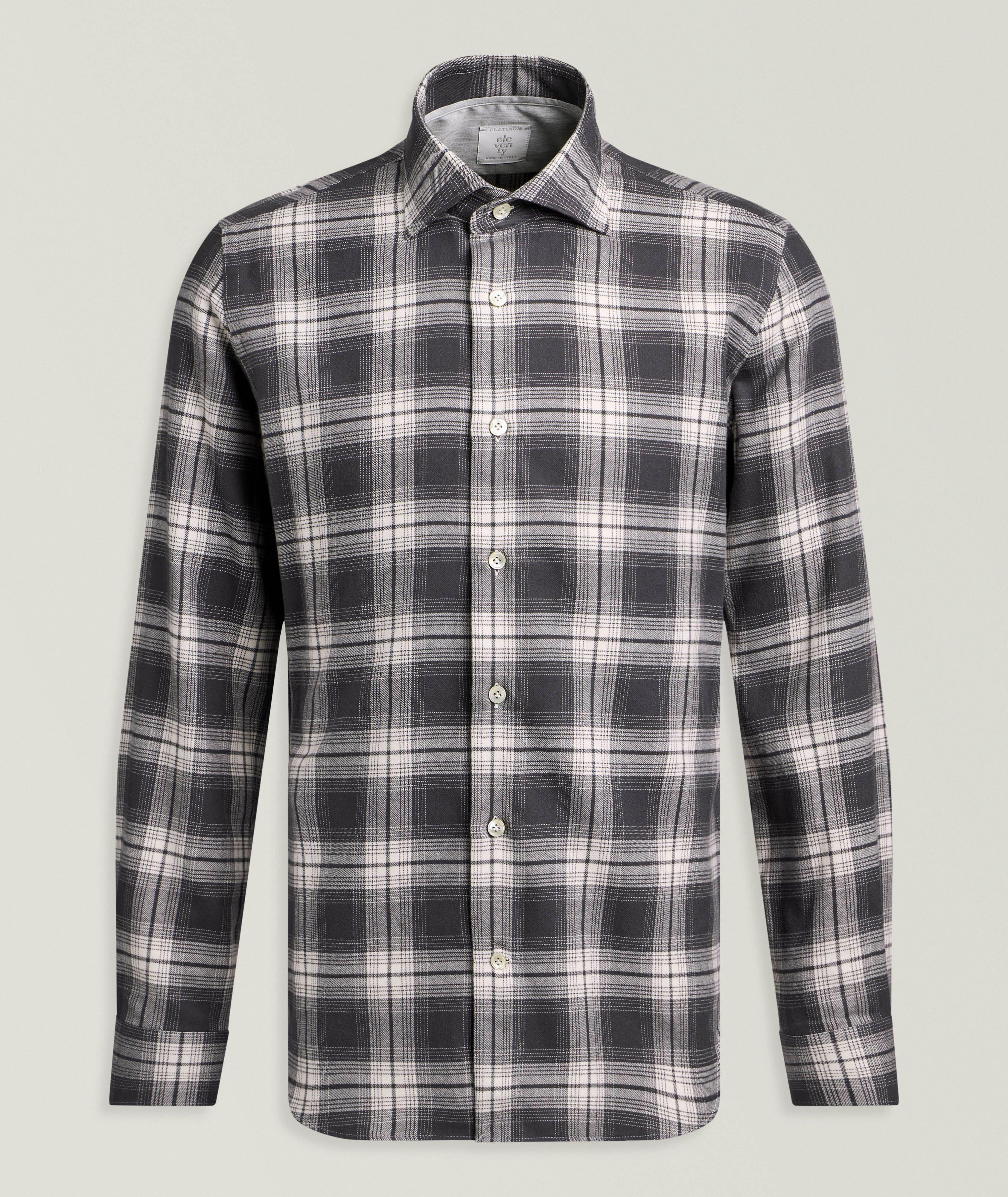 Eleventy Plaid Flannel Shirt