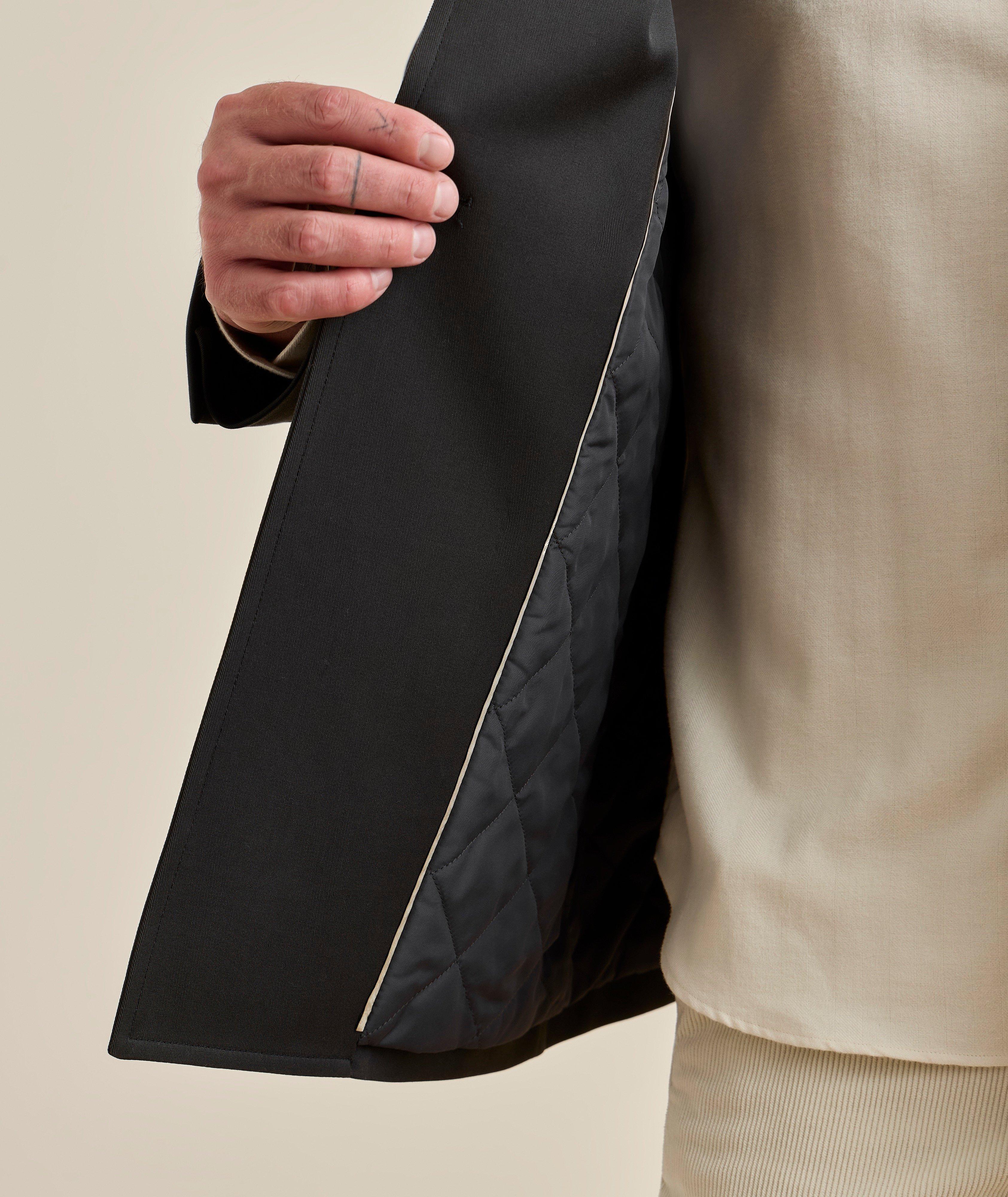 Double-Breasted Cotton Peacoat  image 4