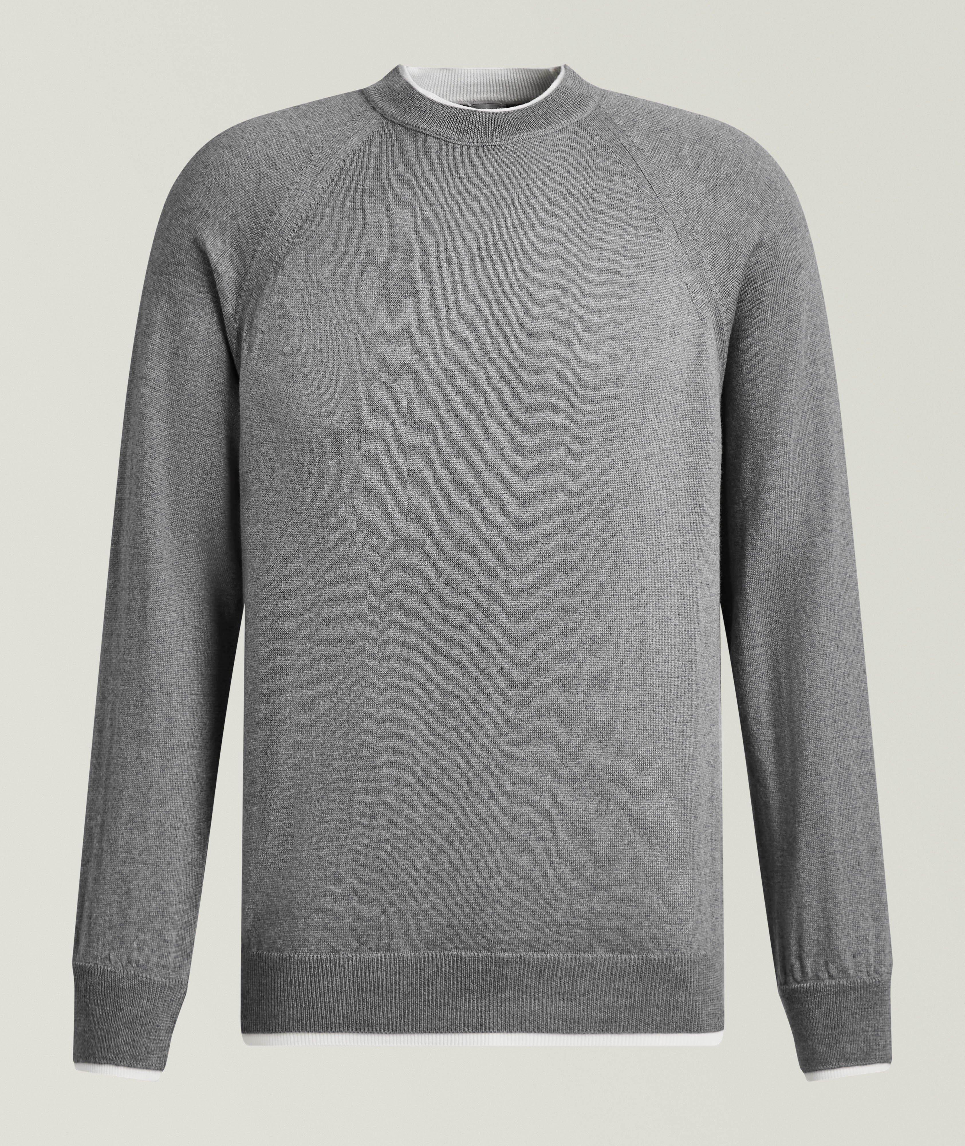 Eleventy Layered Wool Sweater