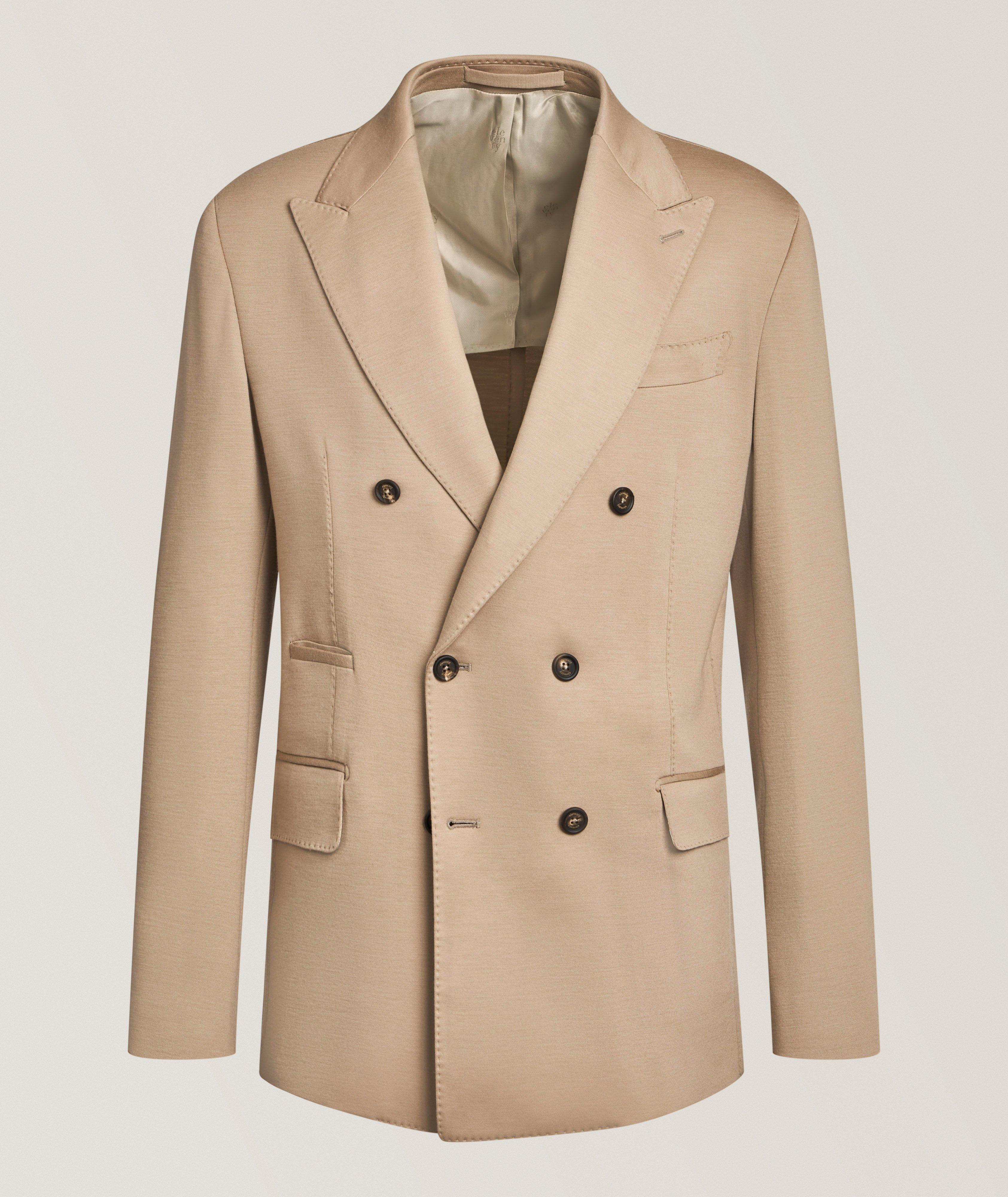 Eleventy Double-Breasted Wool Sport Jacket