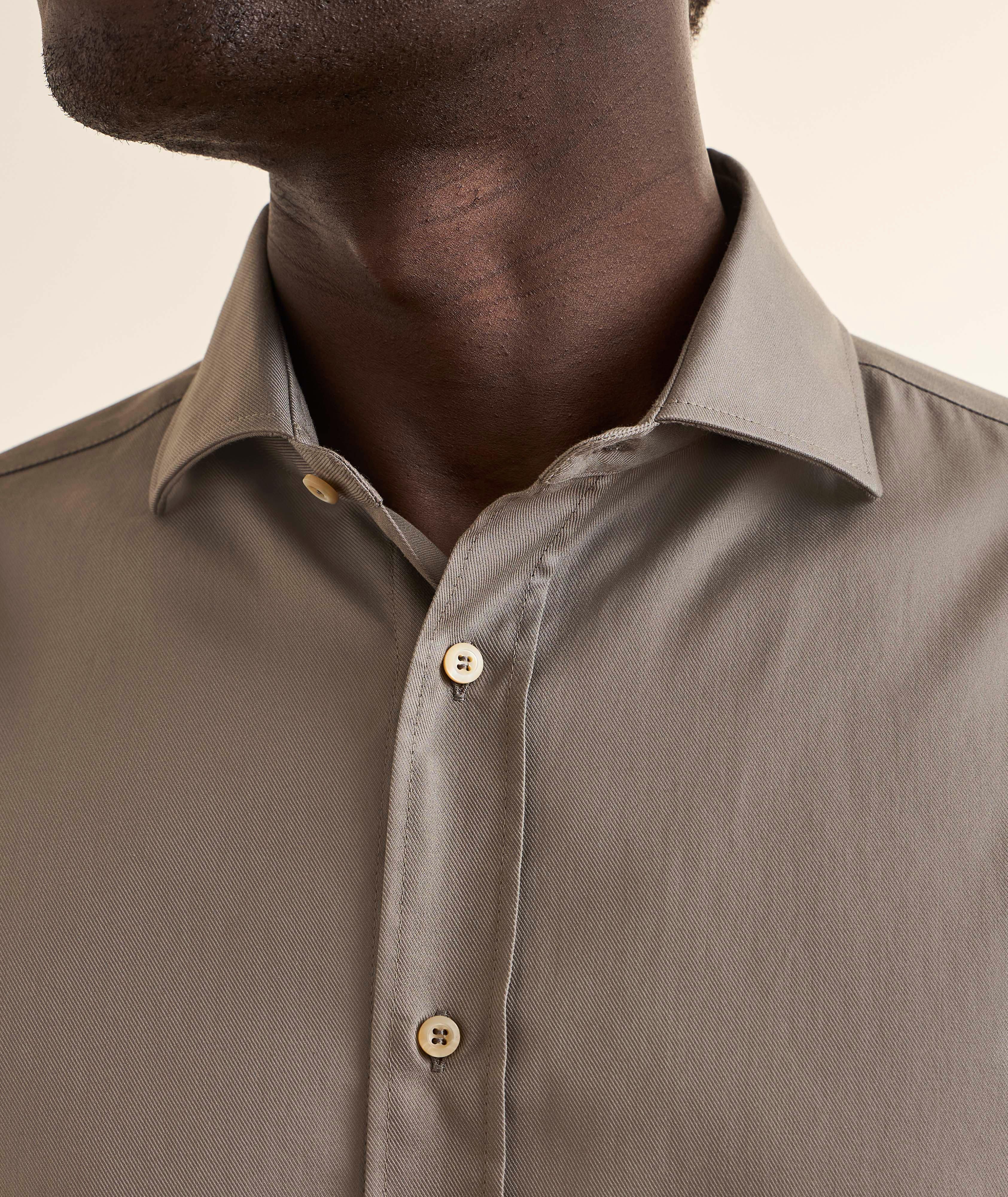 Easy-Fit Garment-Dyed Cotton Shirt  image 3