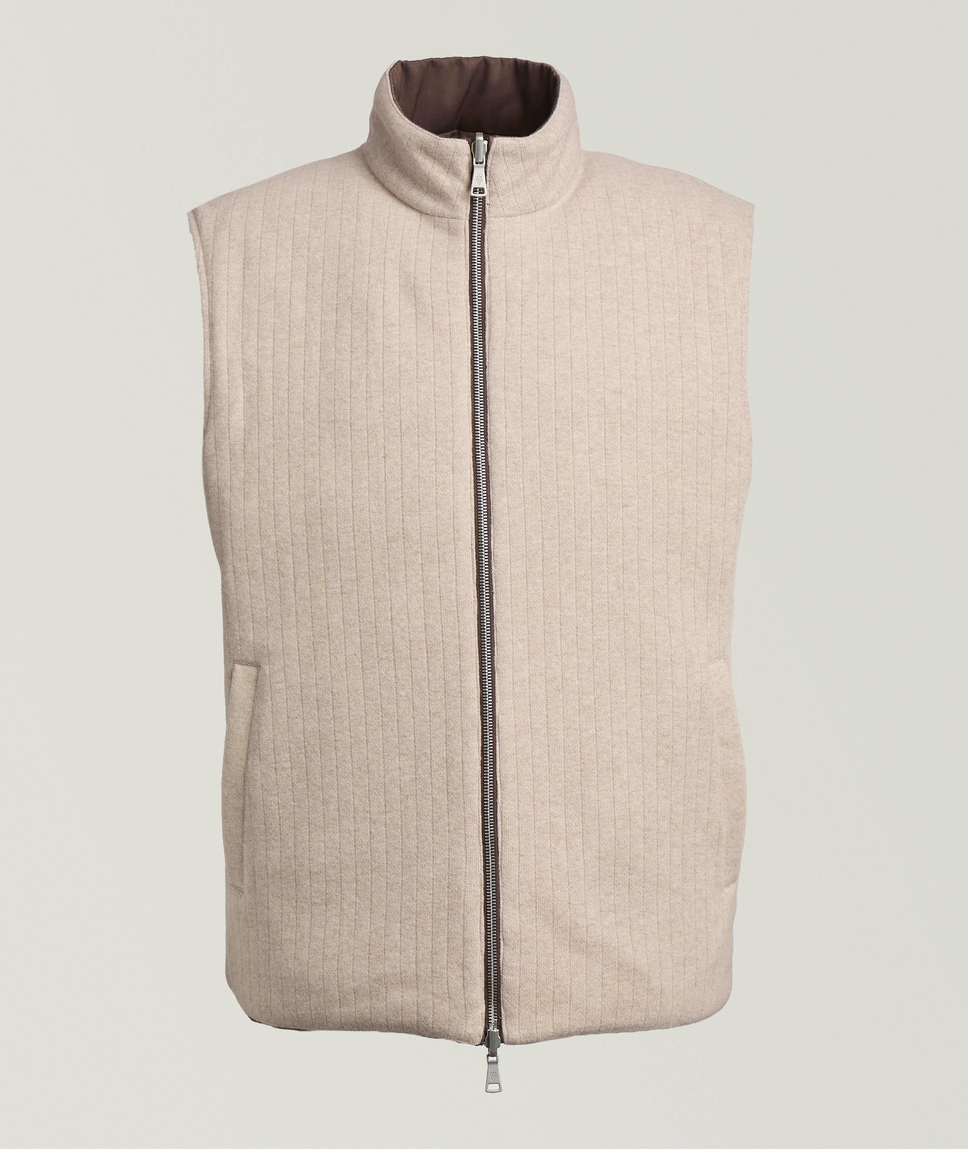 Reversible Silk & Wool-Blend Vest image 1