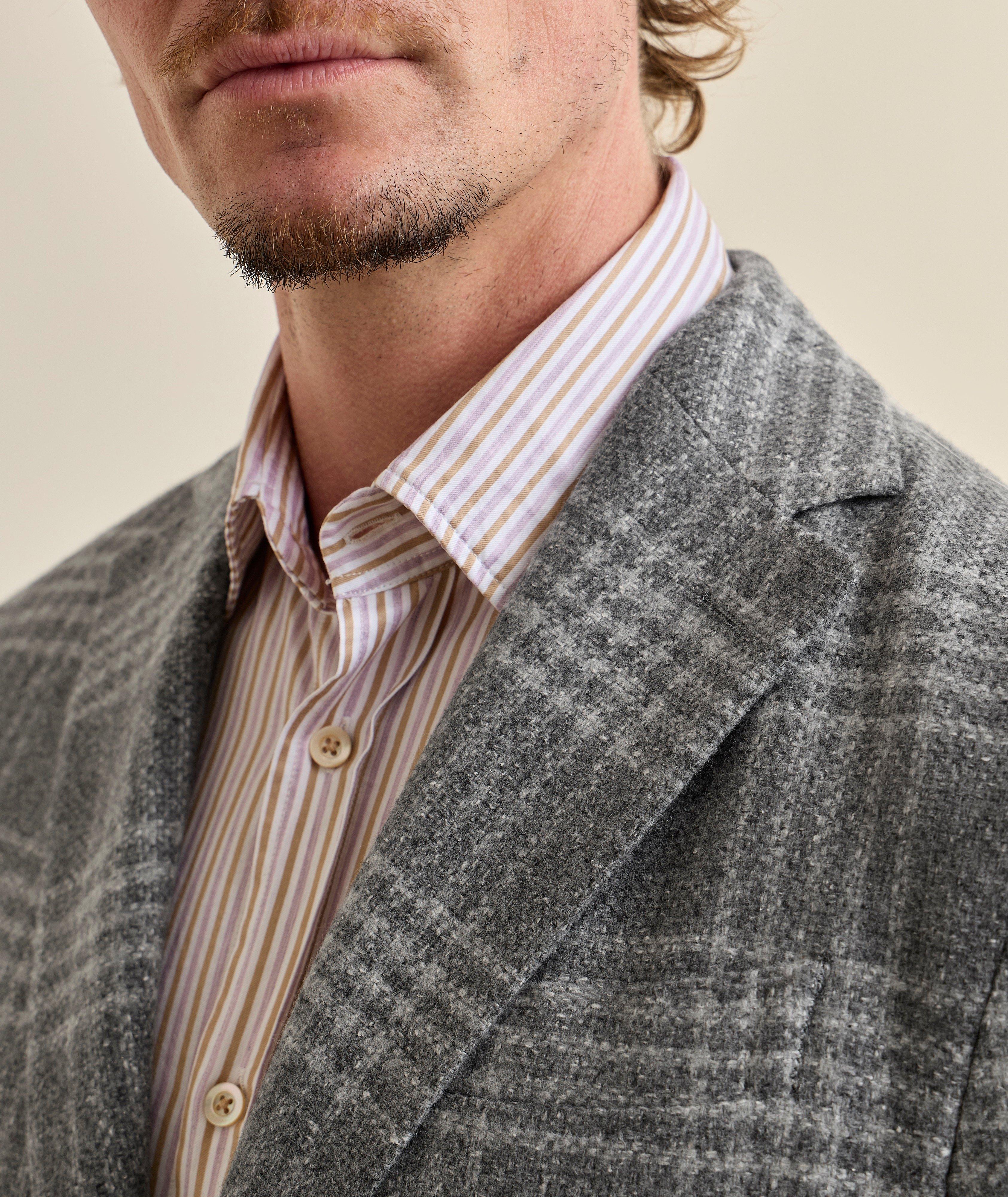Donegal Plaid Cashmere-Silk Sport Jacket image 3