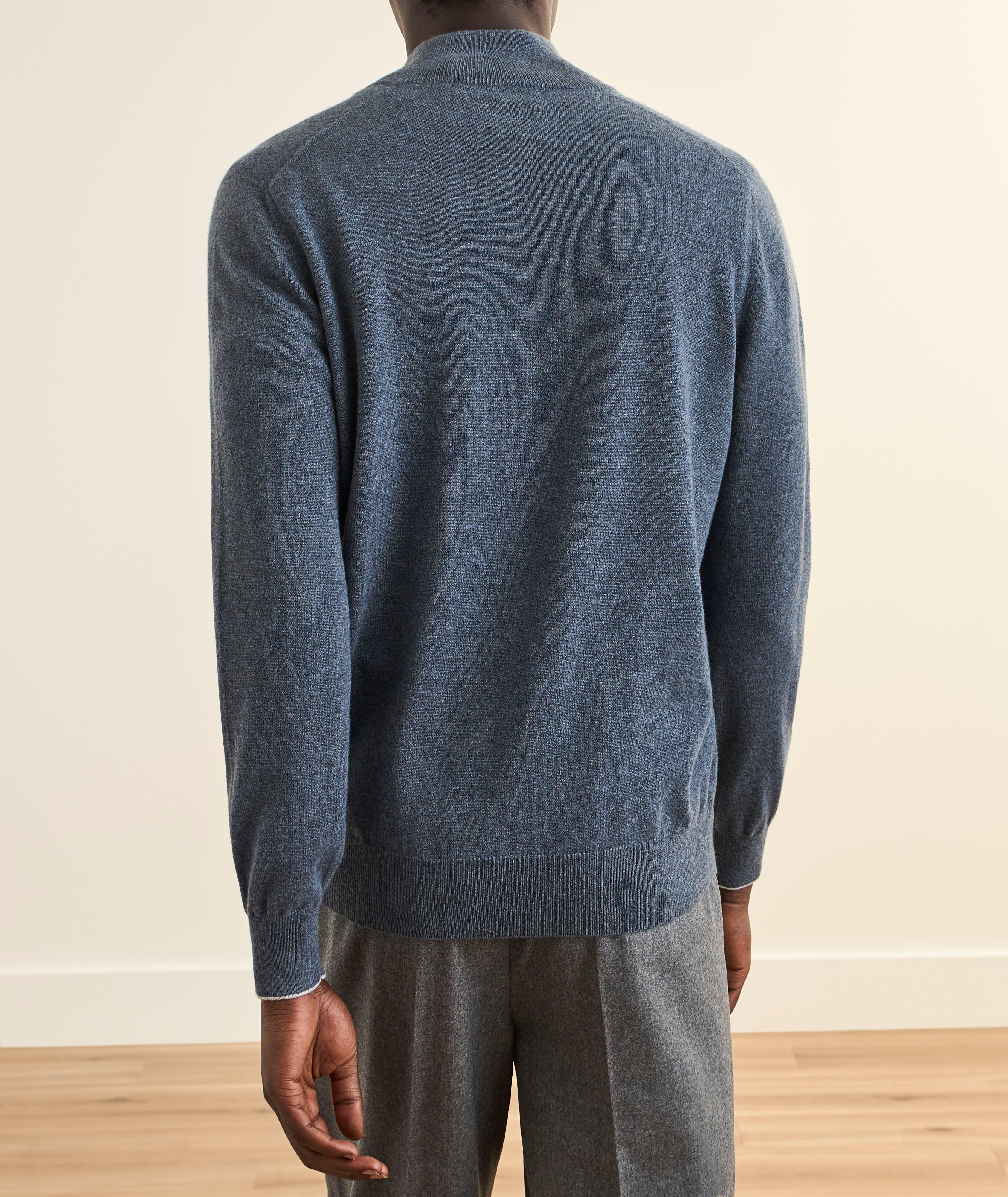 Cashmere Quarter-Zip Sweater image 2